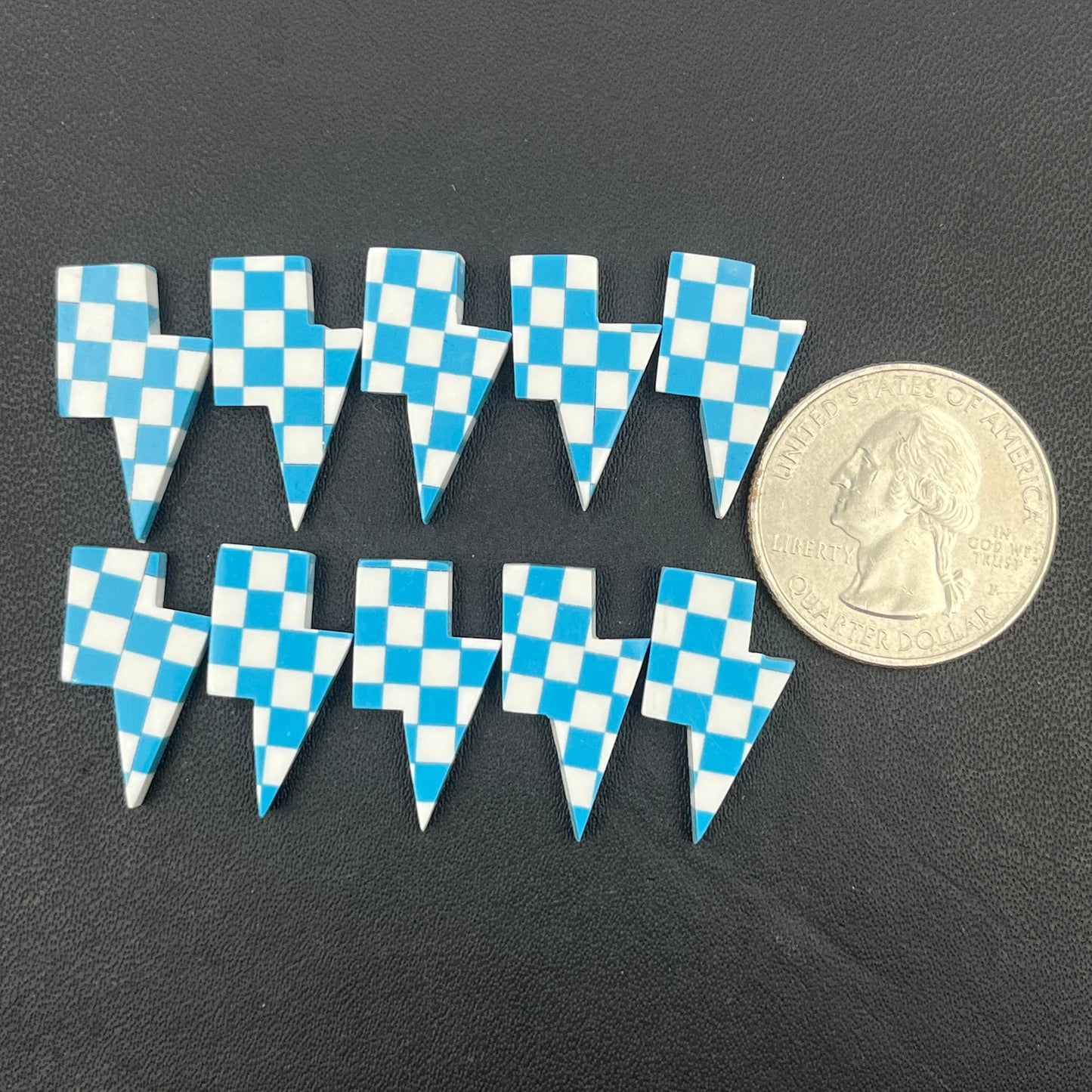Blue & White Checker Board - Thunderbolt - Wholesale Lot - 10 Pcs