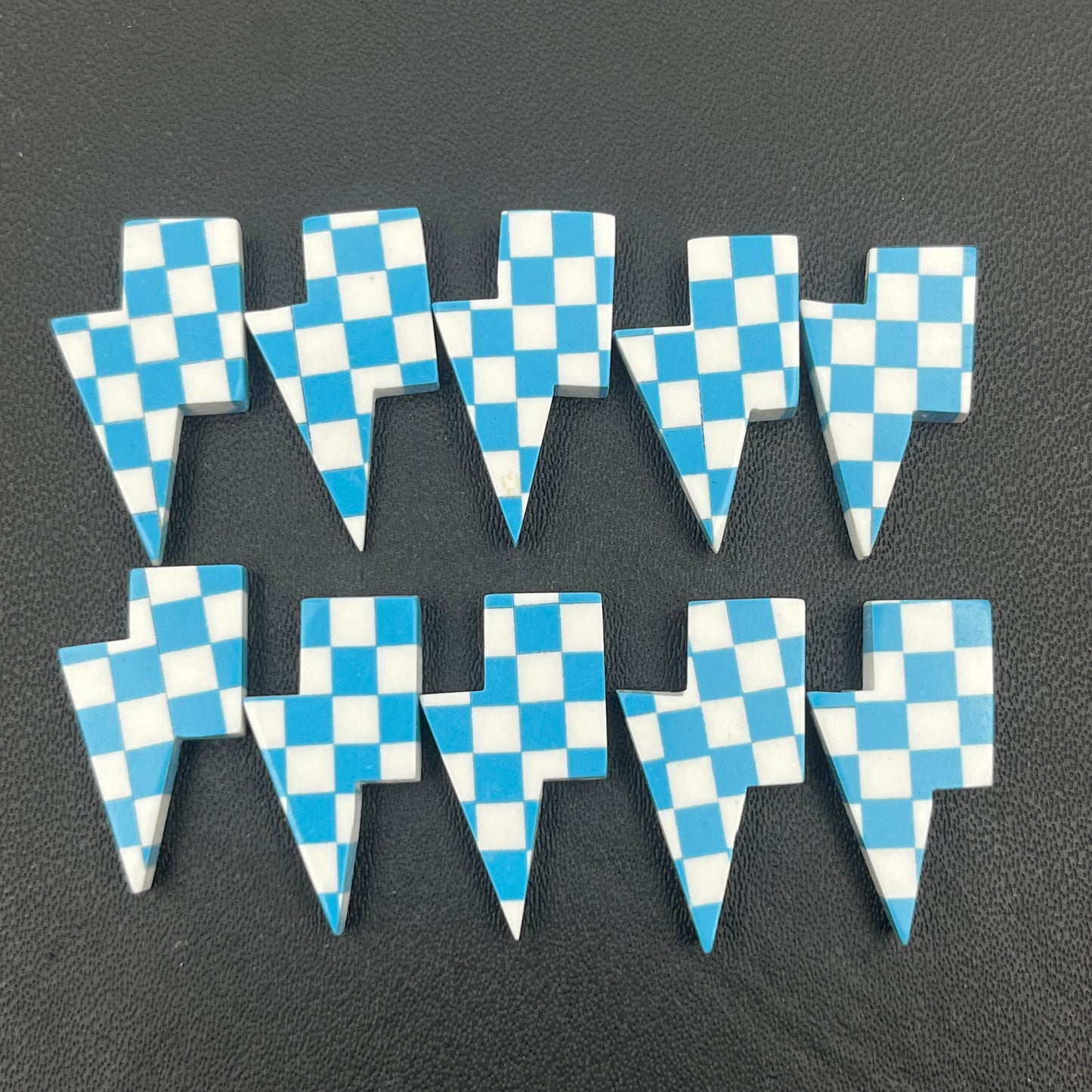 Blue & White Checker Board - Thunderbolt - Wholesale Lot - 10 Pcs