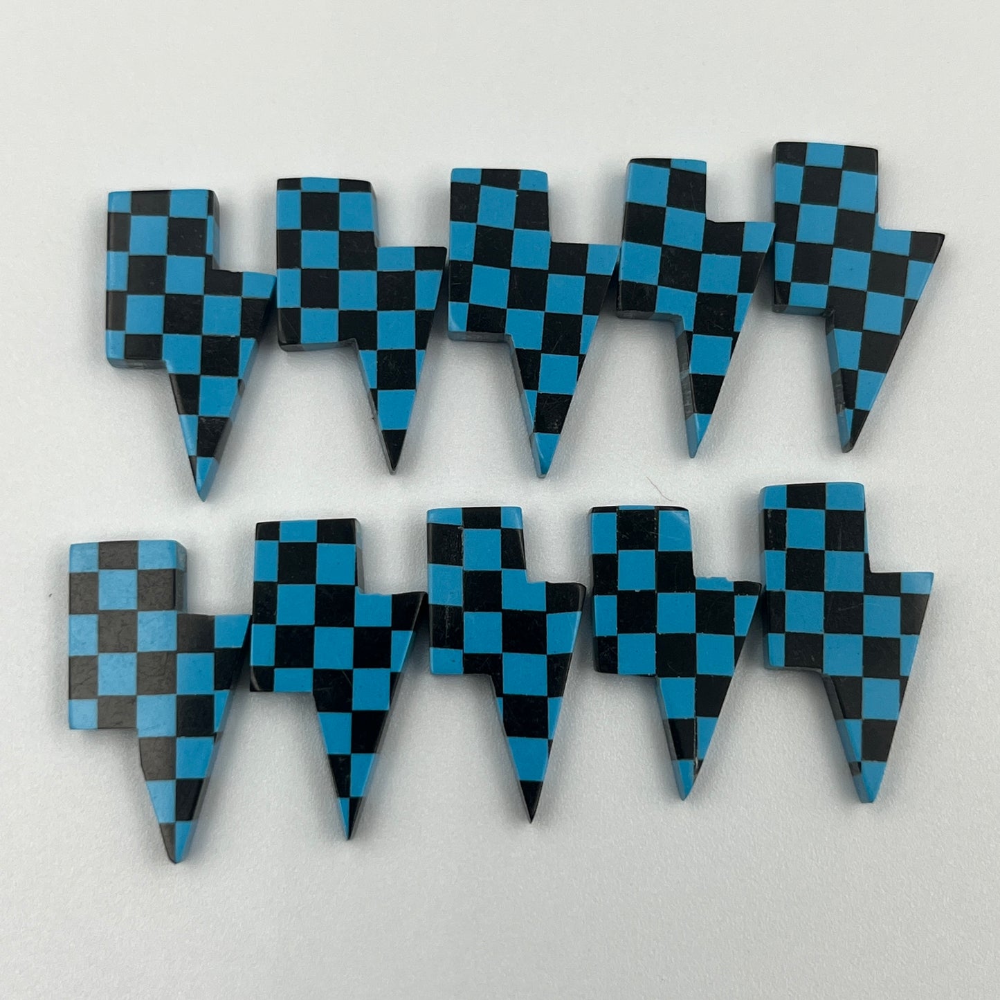 Blue & Black Checker Board - Thunderbolt - Wholesale Lot - 10 Pcs