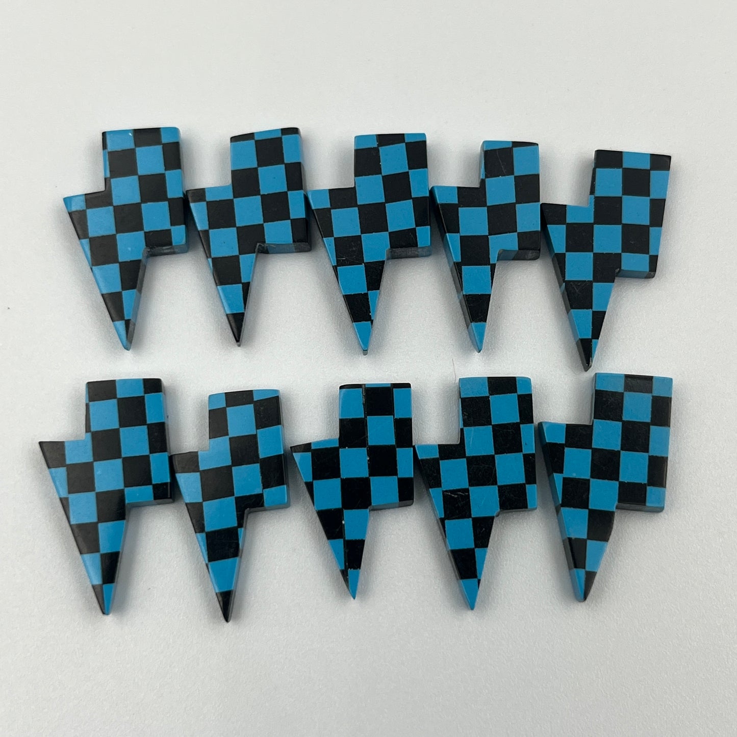 Blue & Black Checker Board - Thunderbolt - Wholesale Lot - 10 Pcs
