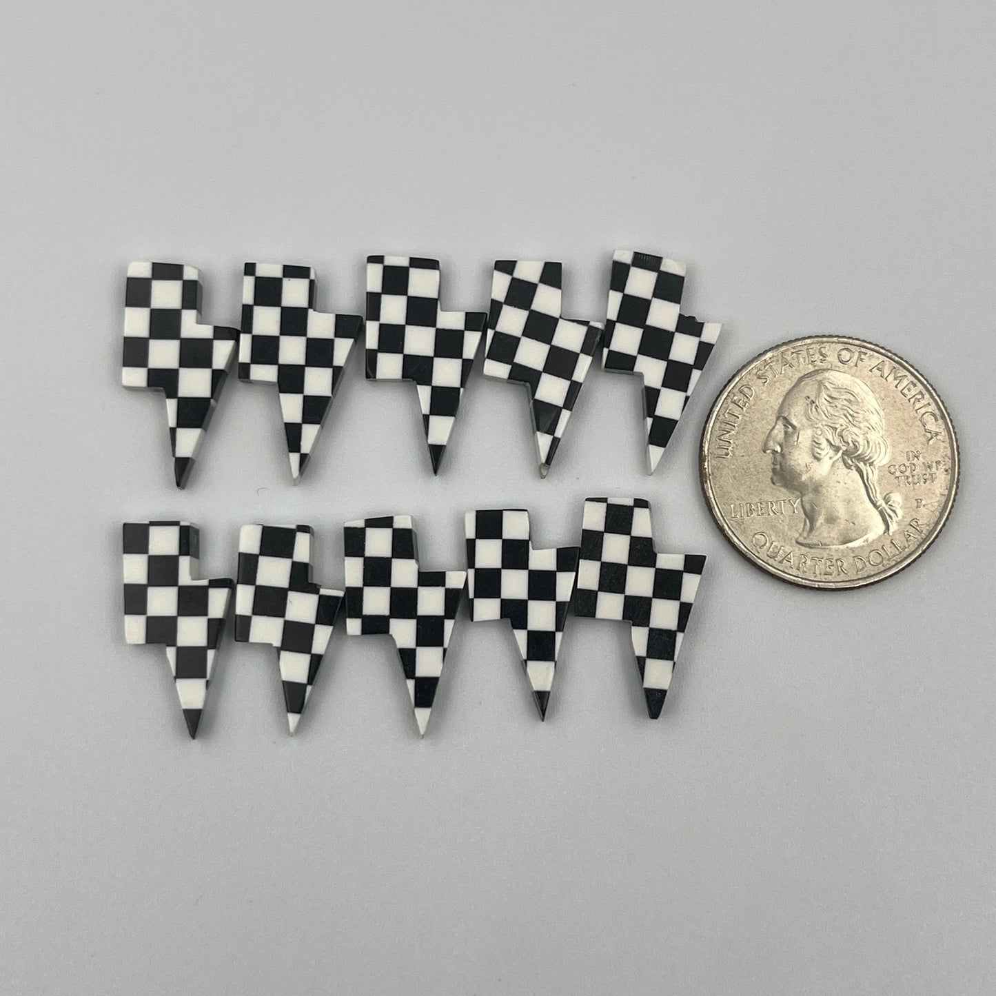 Black & White Checker Board - Thunderbolt - Wholesale Lot - 10 Pcs
