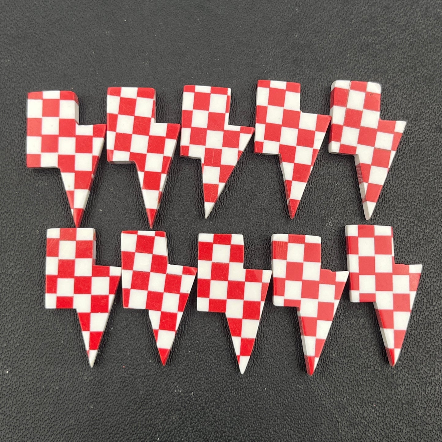 Red & White Checker Board - Thunderbolt - Wholesale Lot - 10 Pcs