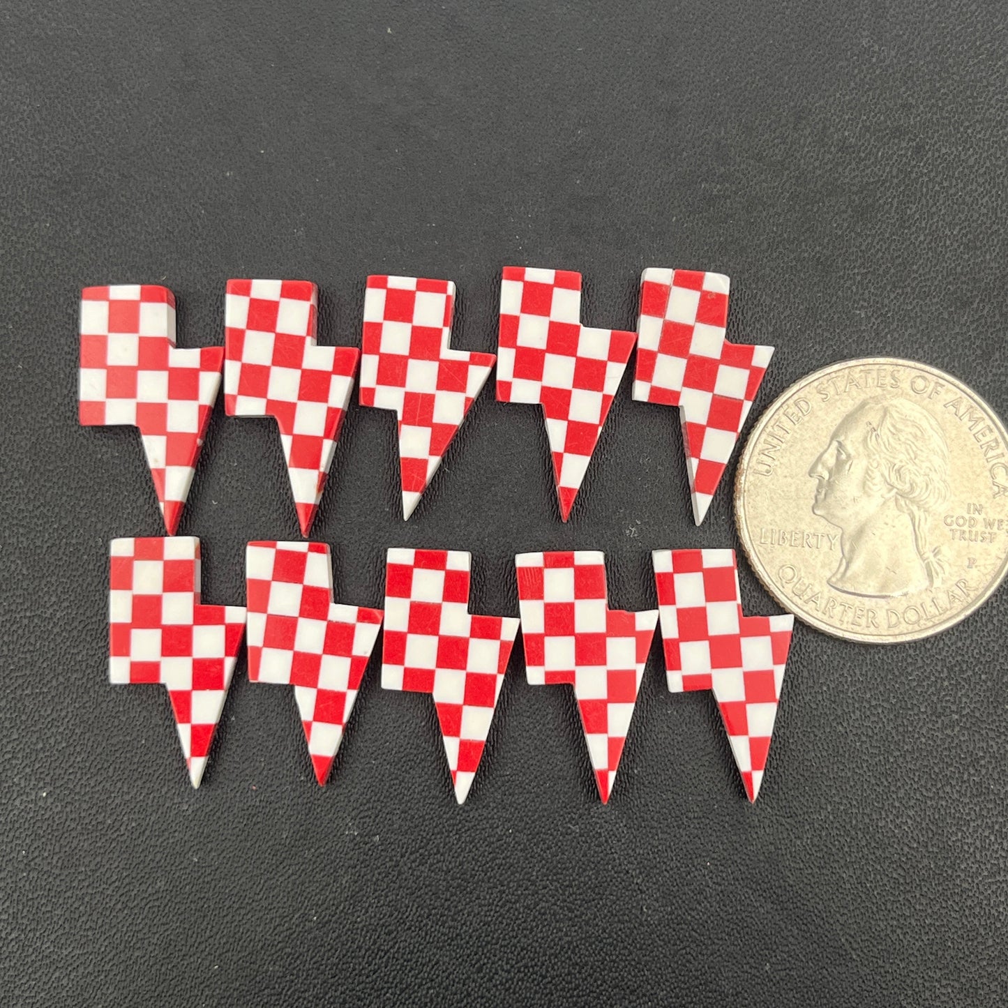 Red & White Checker Board - Thunderbolt - Wholesale Lot - 10 Pcs