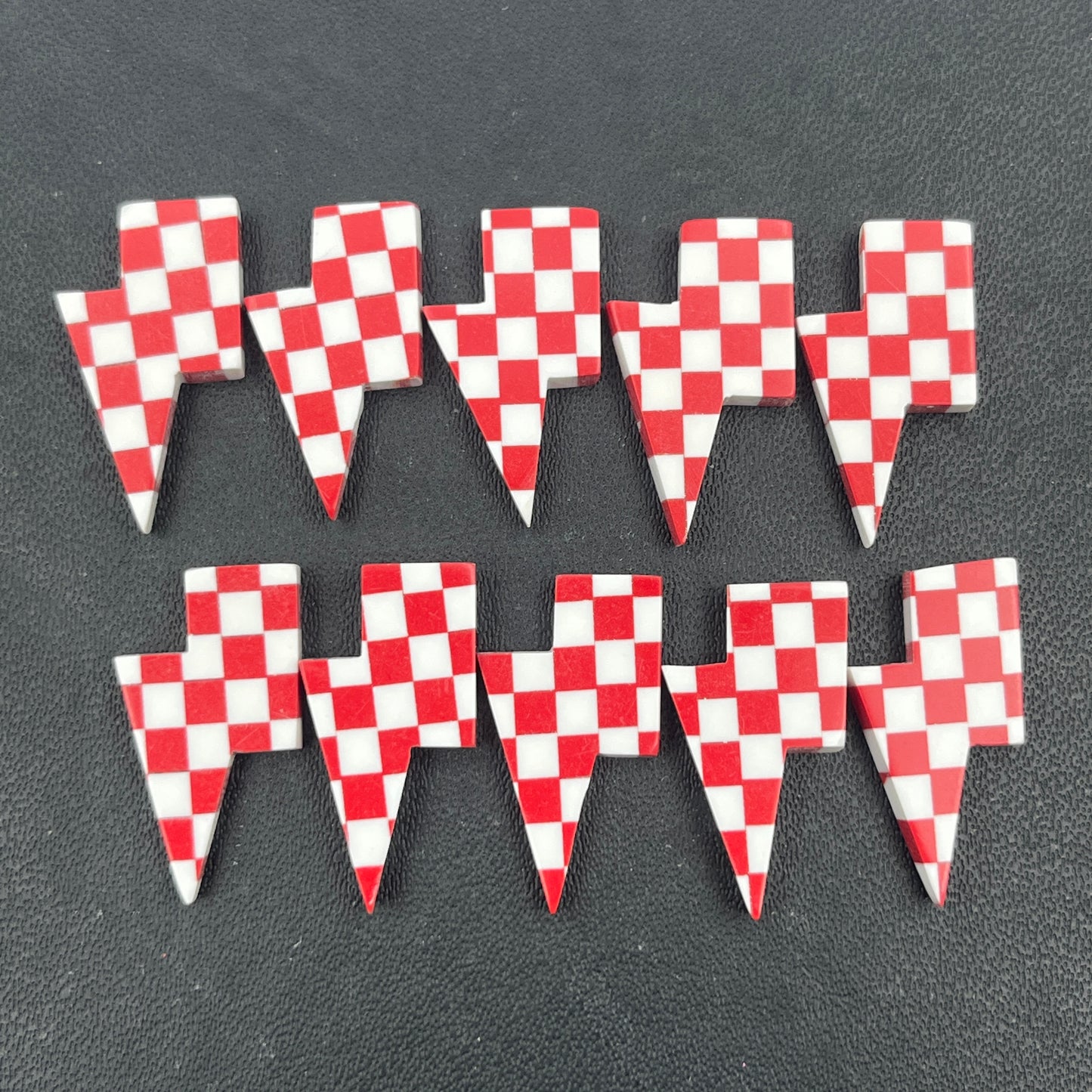 Red & White Checker Board - Thunderbolt - Wholesale Lot - 10 Pcs