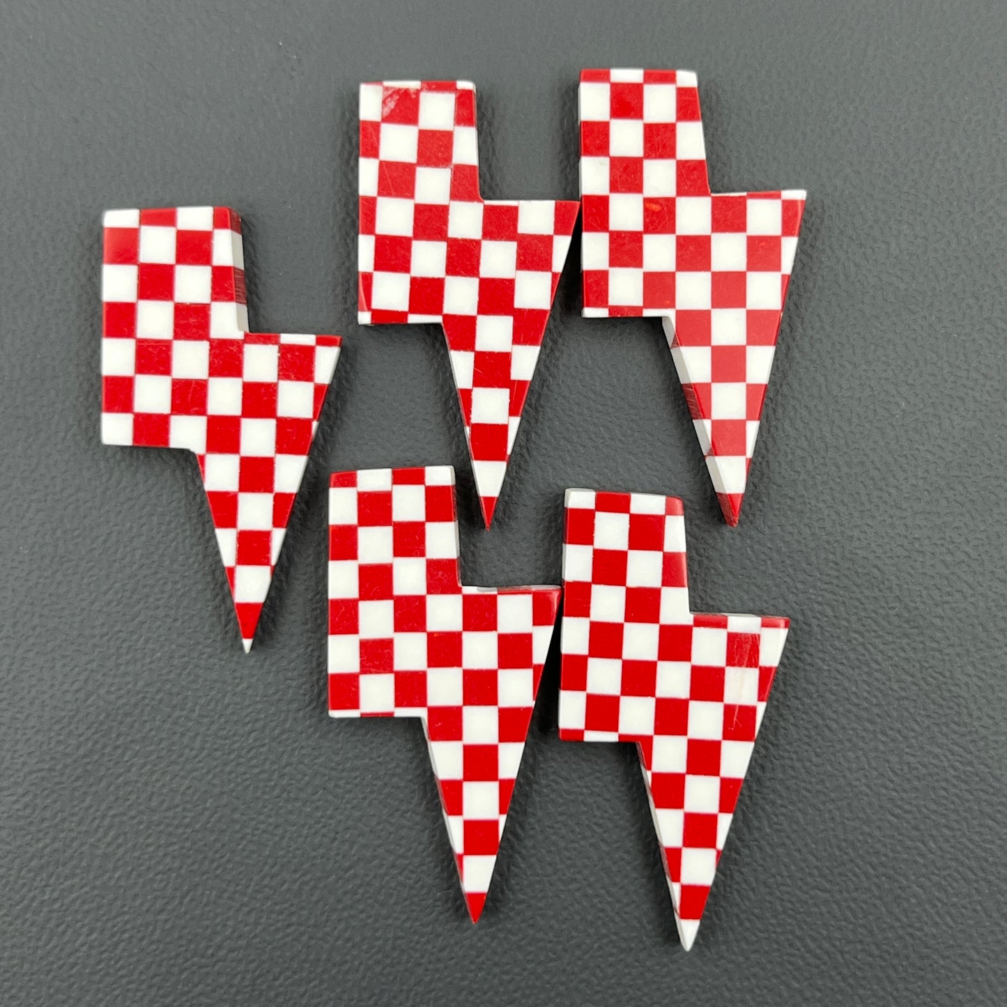 Red & White Checker Board - Thunderbolt - Wholesale Lot - 5 Pcs