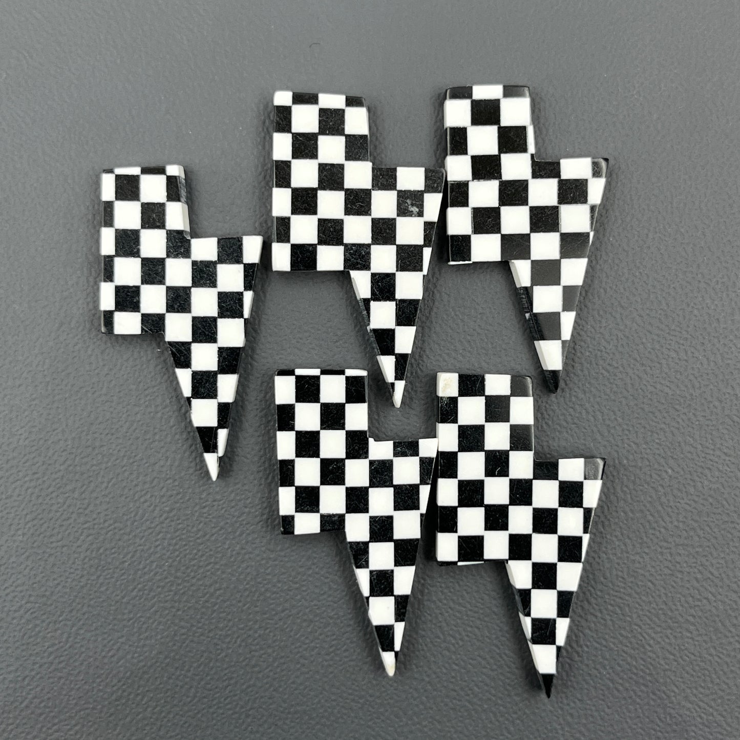 Black & White Checker Board - Thunderbolt - Wholesale Lot - 5 Pcs