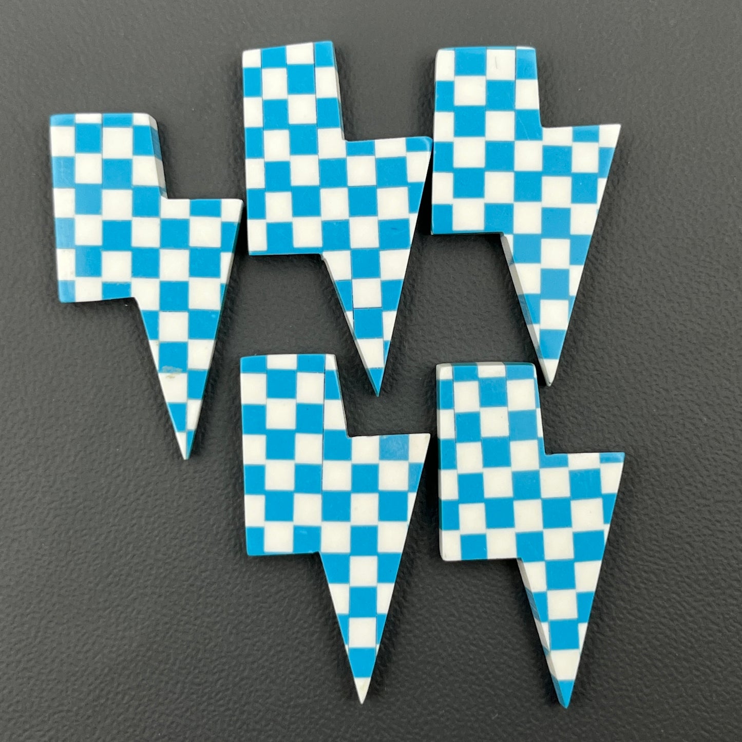 Blue & White Checker Board - Thunderbolt - Wholesale Lot - 5 Pcs