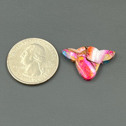 Kingman Pink Oyster Turquoise - Loose Cab - Cow Head