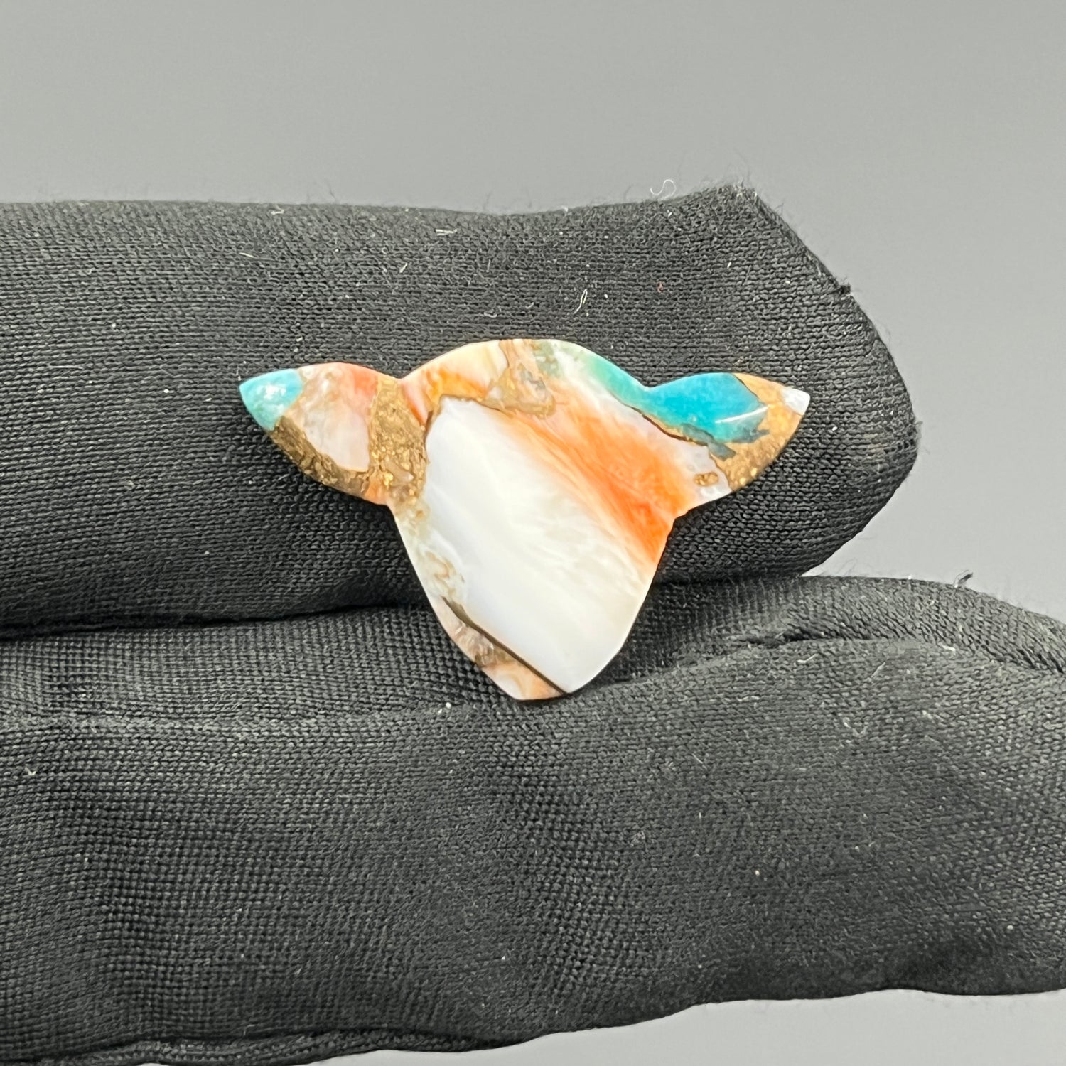 Kingman Spiny Oyster Turquoise - Loose Cab - Cow Head