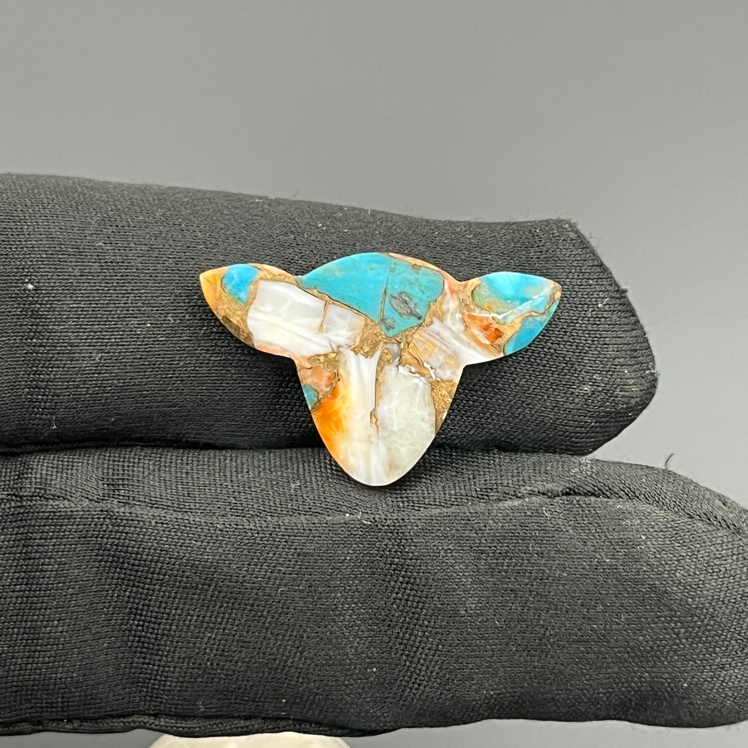 Kingman Spiny Oyster Turquoise - Loose Cab - Cow Head