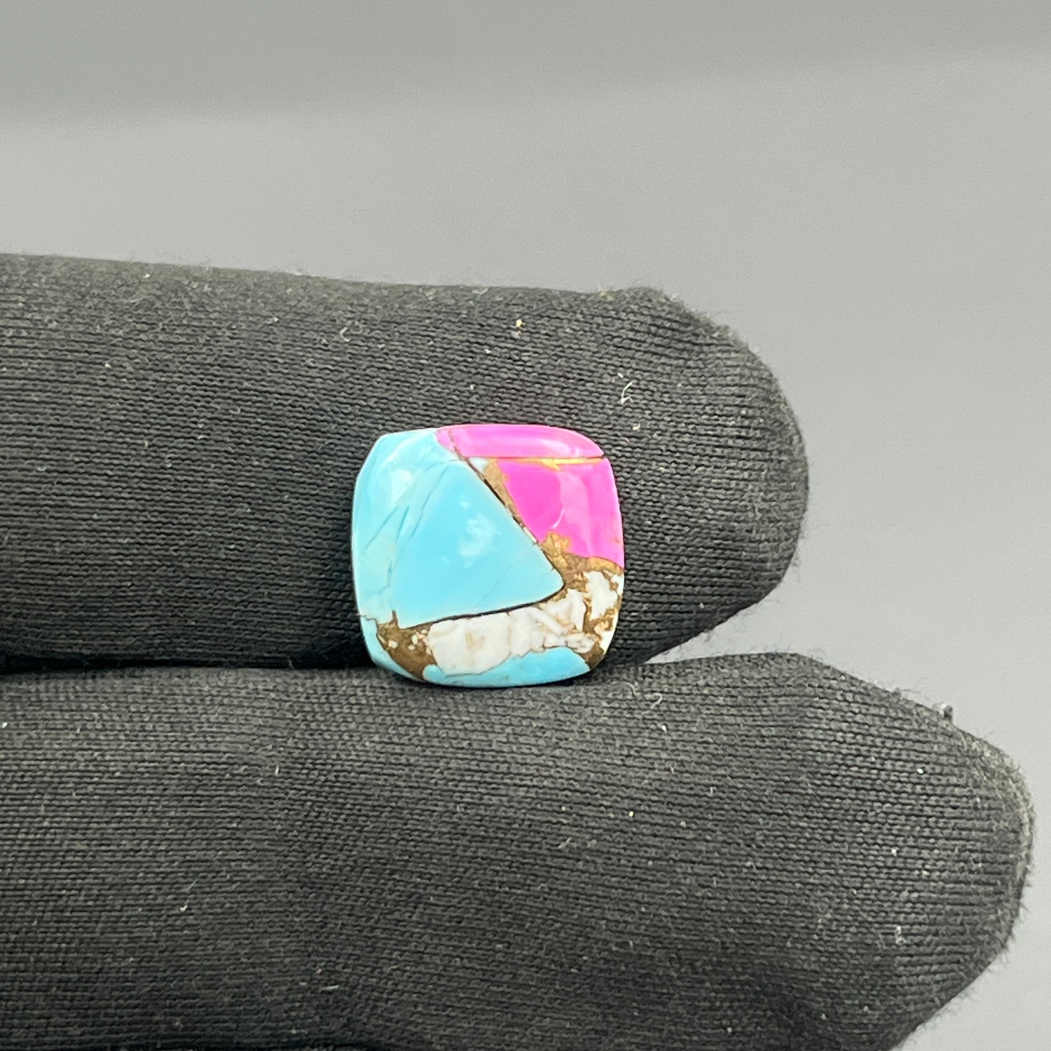 Cotton Candy Dahlia Cabochon - Cushion