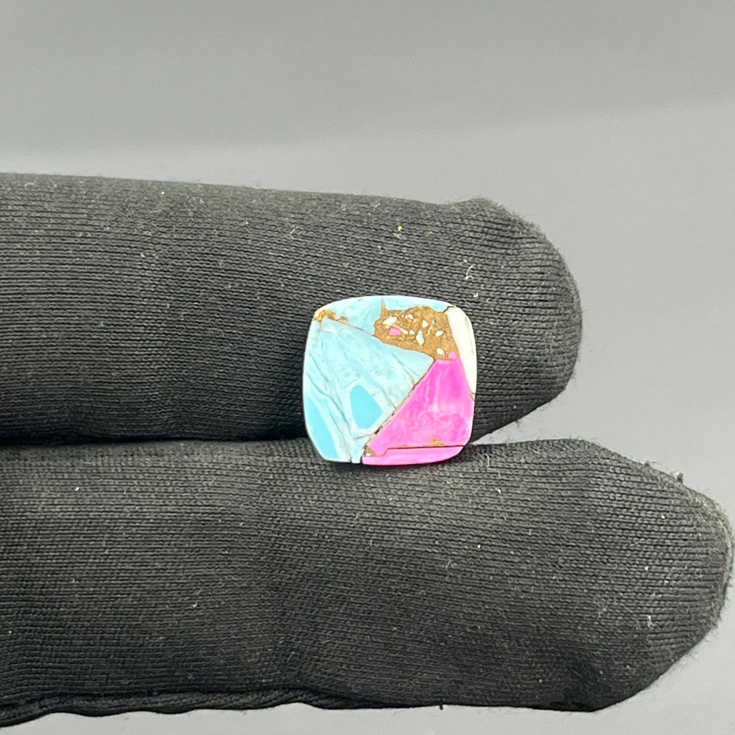Cotton Candy Dahlia Cabochon - Cushion