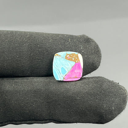 Cotton Candy Dahlia Cabochon - Cushion