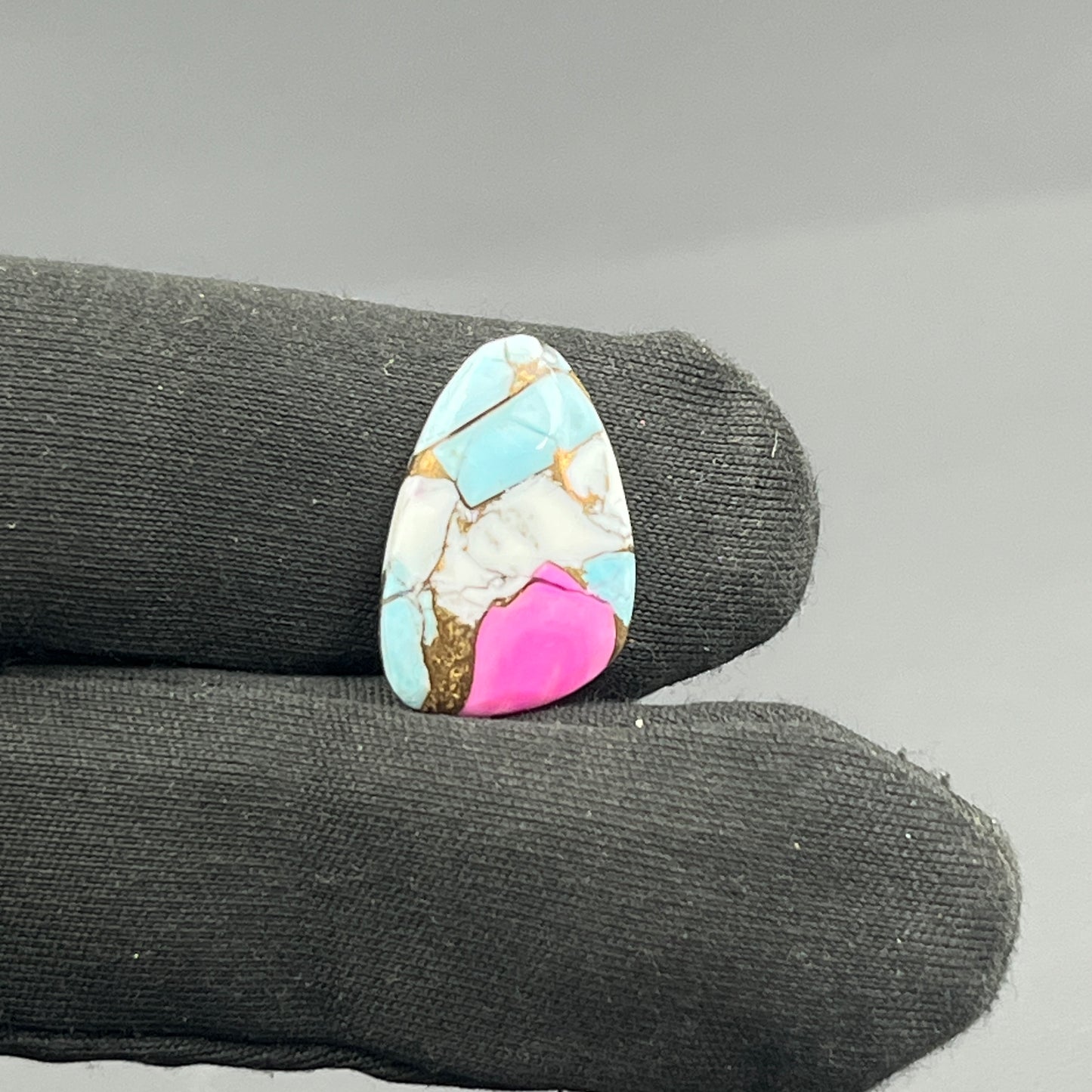 Cotton Candy Dahlia Cabochon - Tumble