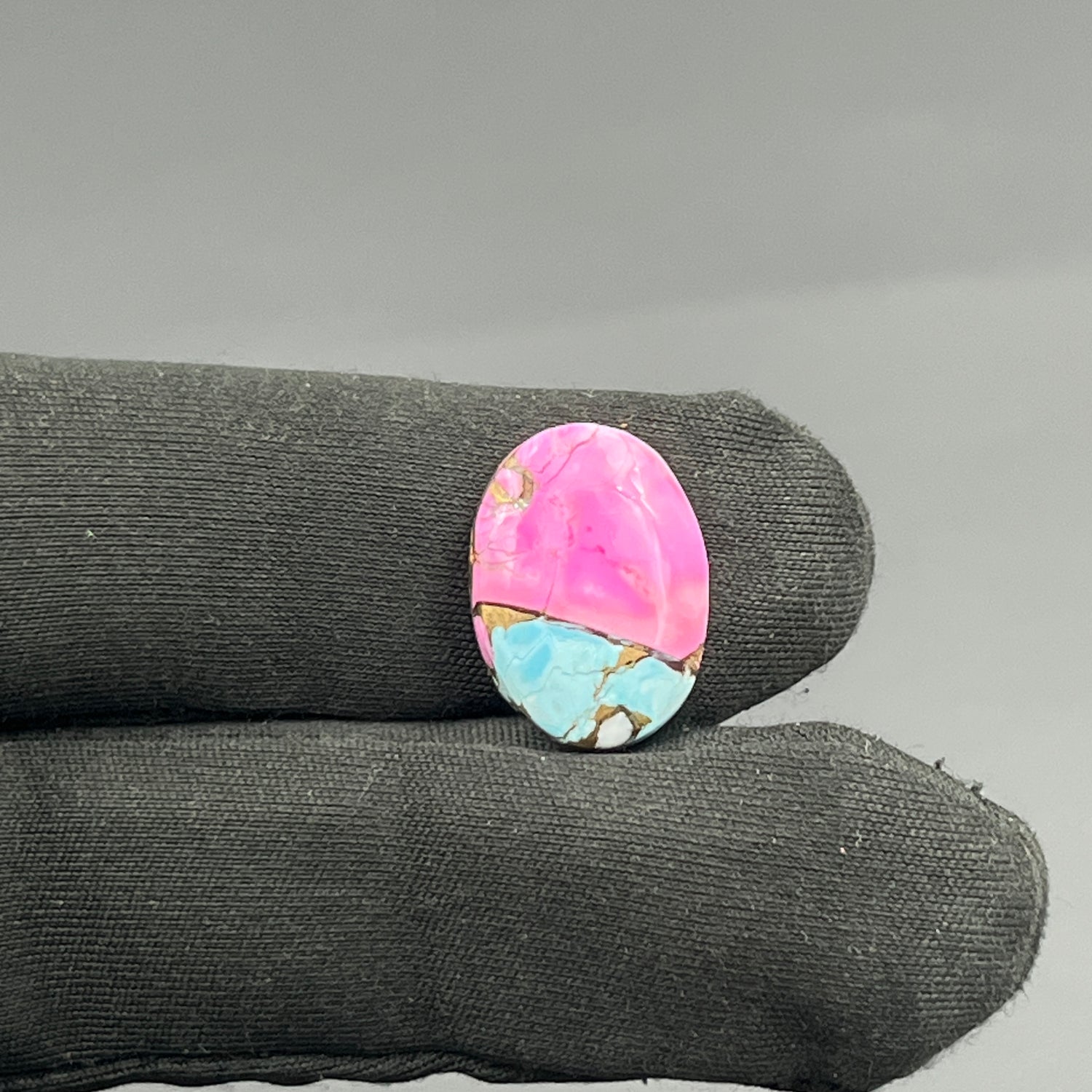 Cotton Candy Dahlia Cabochon - Oval