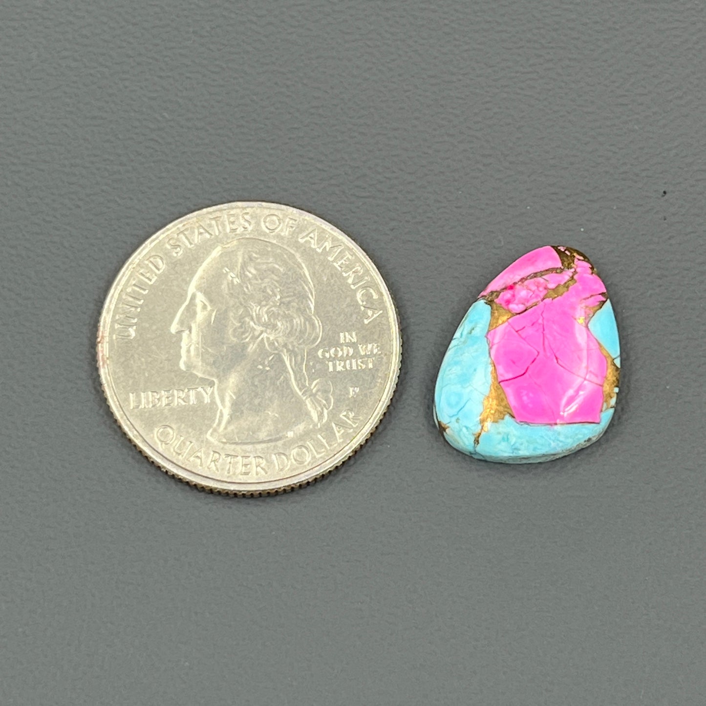Cotton Candy Dahlia Cabochon - Tumble