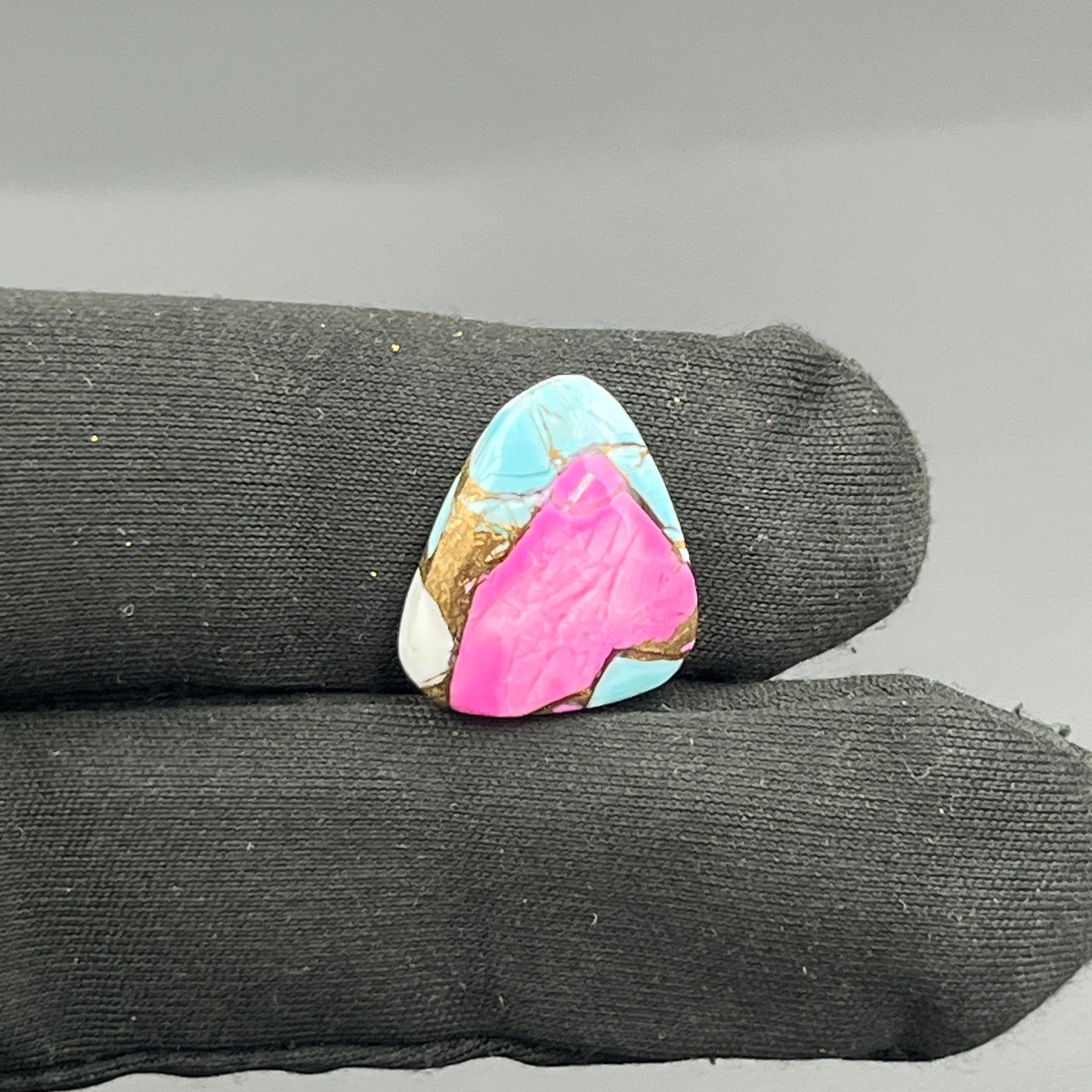 Cotton Candy Dahlia Cabochon - Tumble