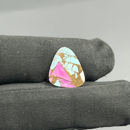 Cotton Candy Dahlia Cabochon - Tumble