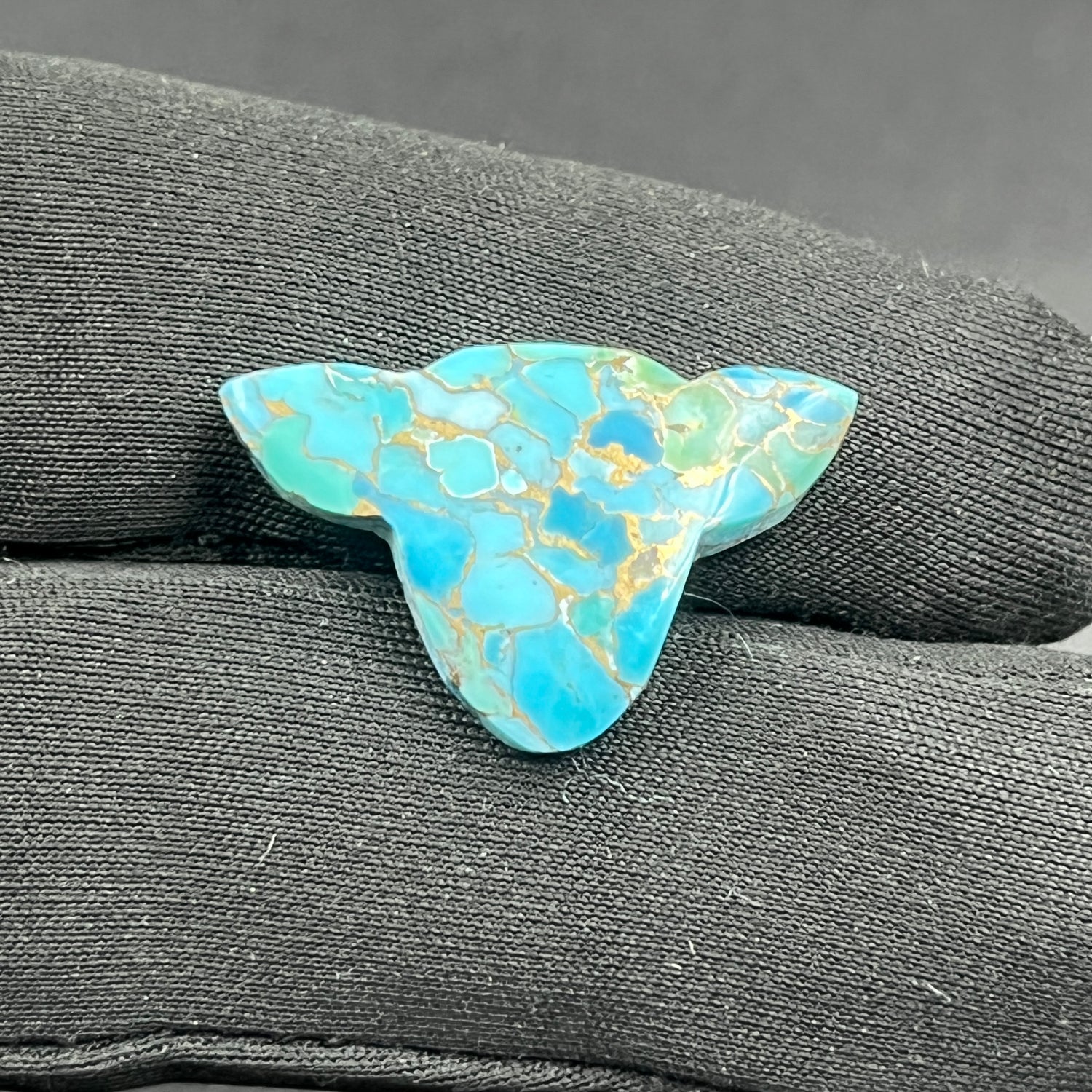 Kingman Blue Copper Turquoise - Loose Cab - Cow Head