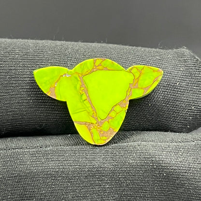 Kingman Green Wrangler Dahlia - Loose Cab - Cow Head
