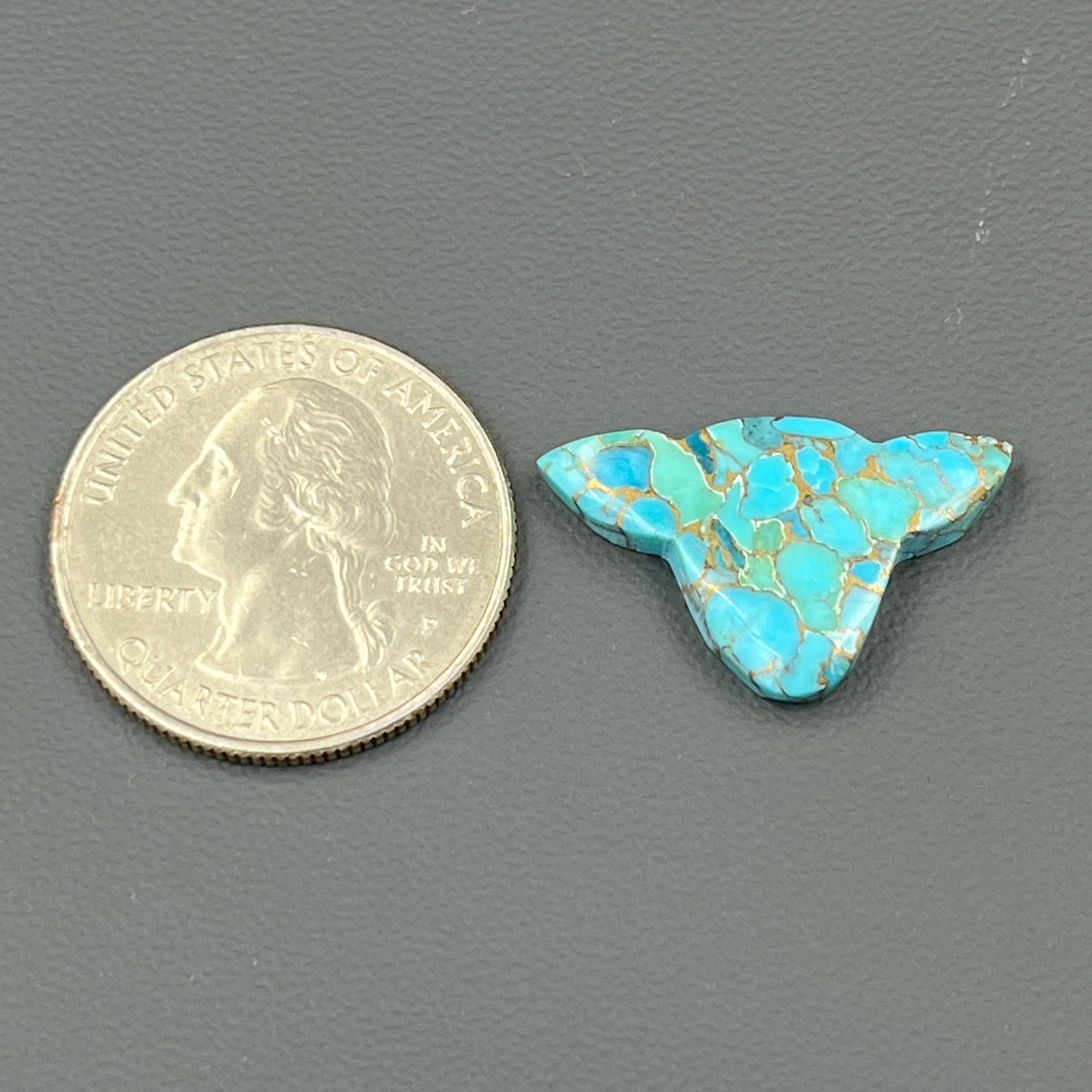Kingman Blue Copper Turquoise - Loose Cab - Cow Head