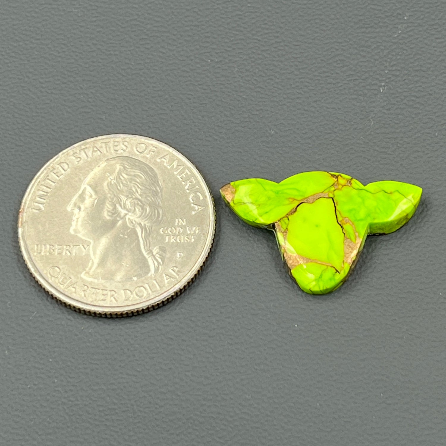 Kingman Green Wrangler Dahlia - Loose Cab - Cow Head