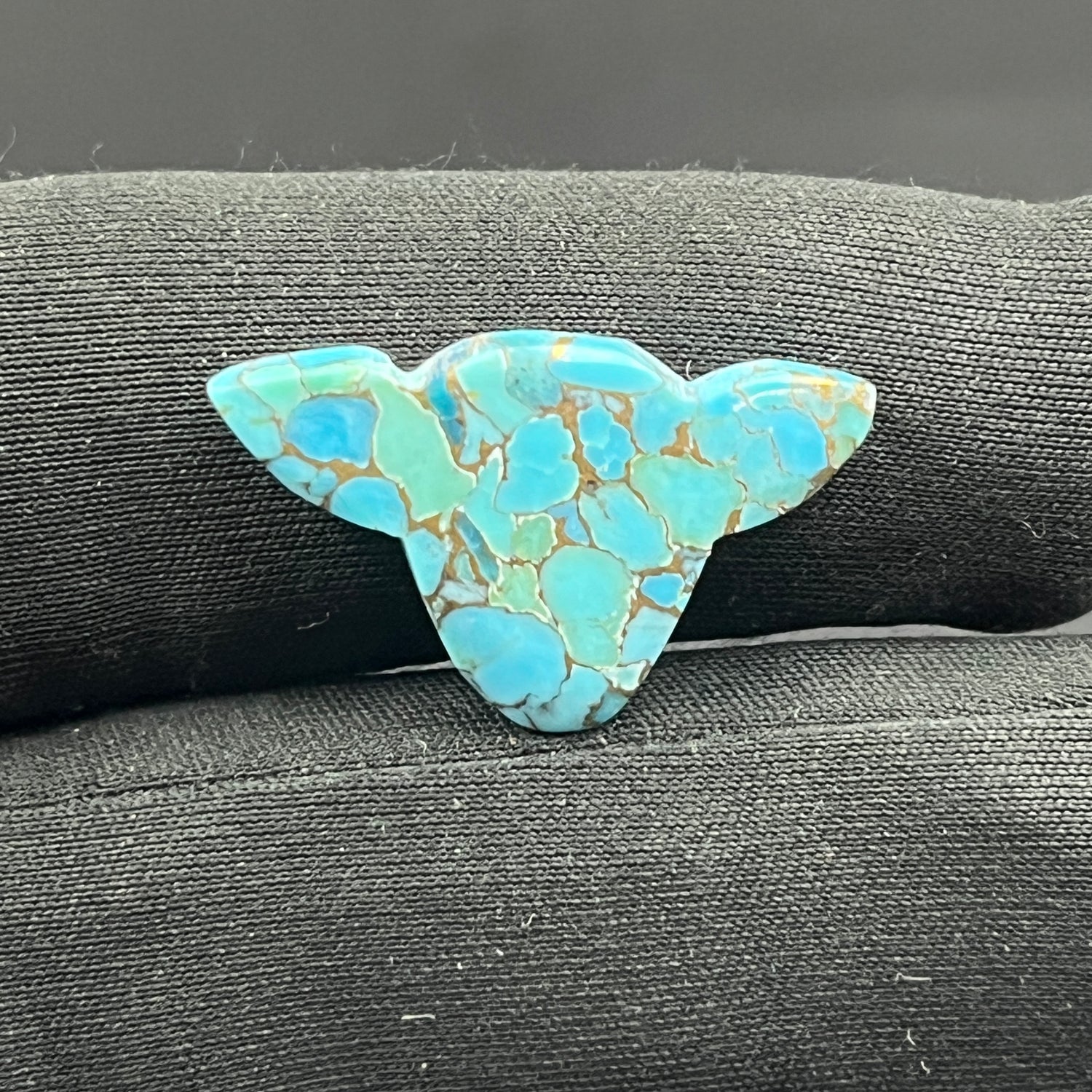 Kingman Blue Copper Turquoise - Loose Cab - Cow Head