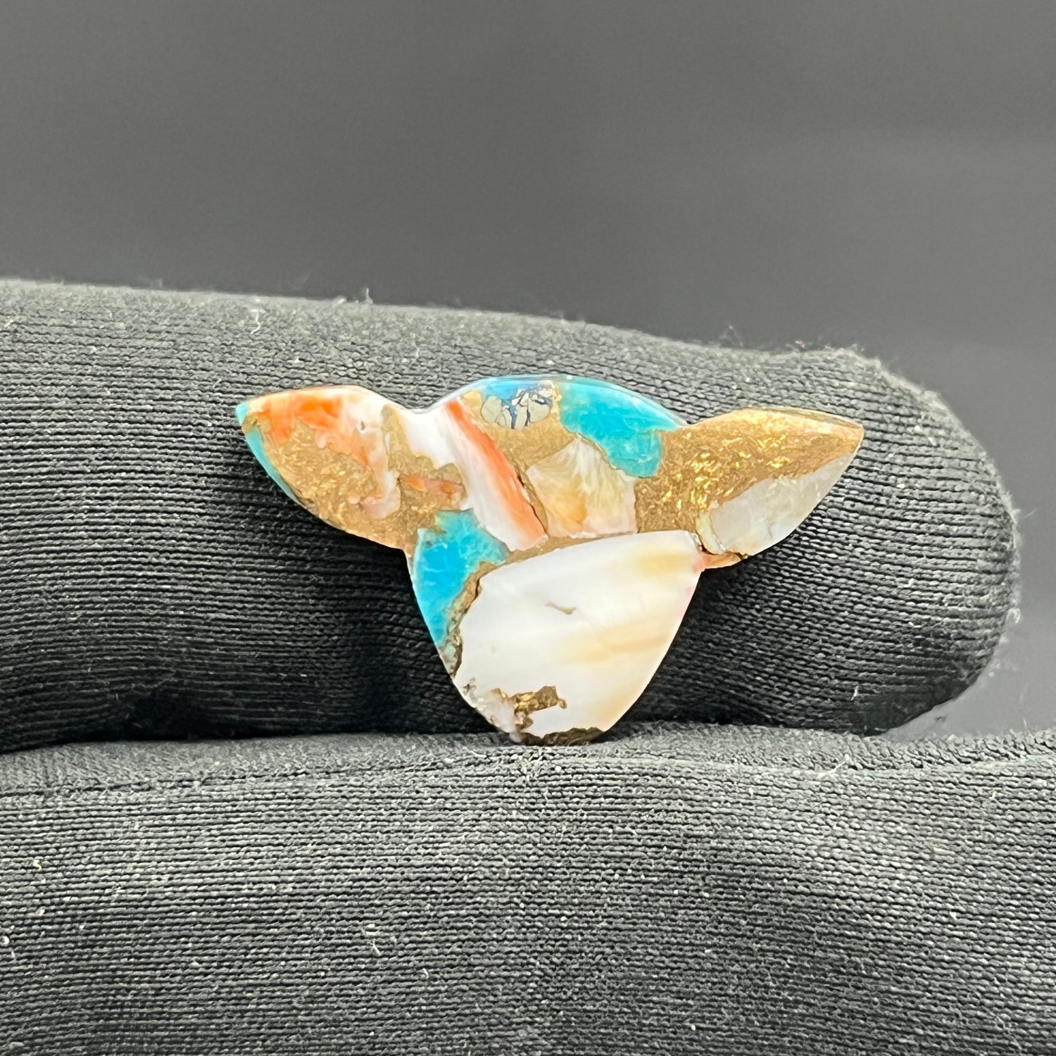 Kingman Spiny Oyster Turquoise - Loose Cab - Cow Head