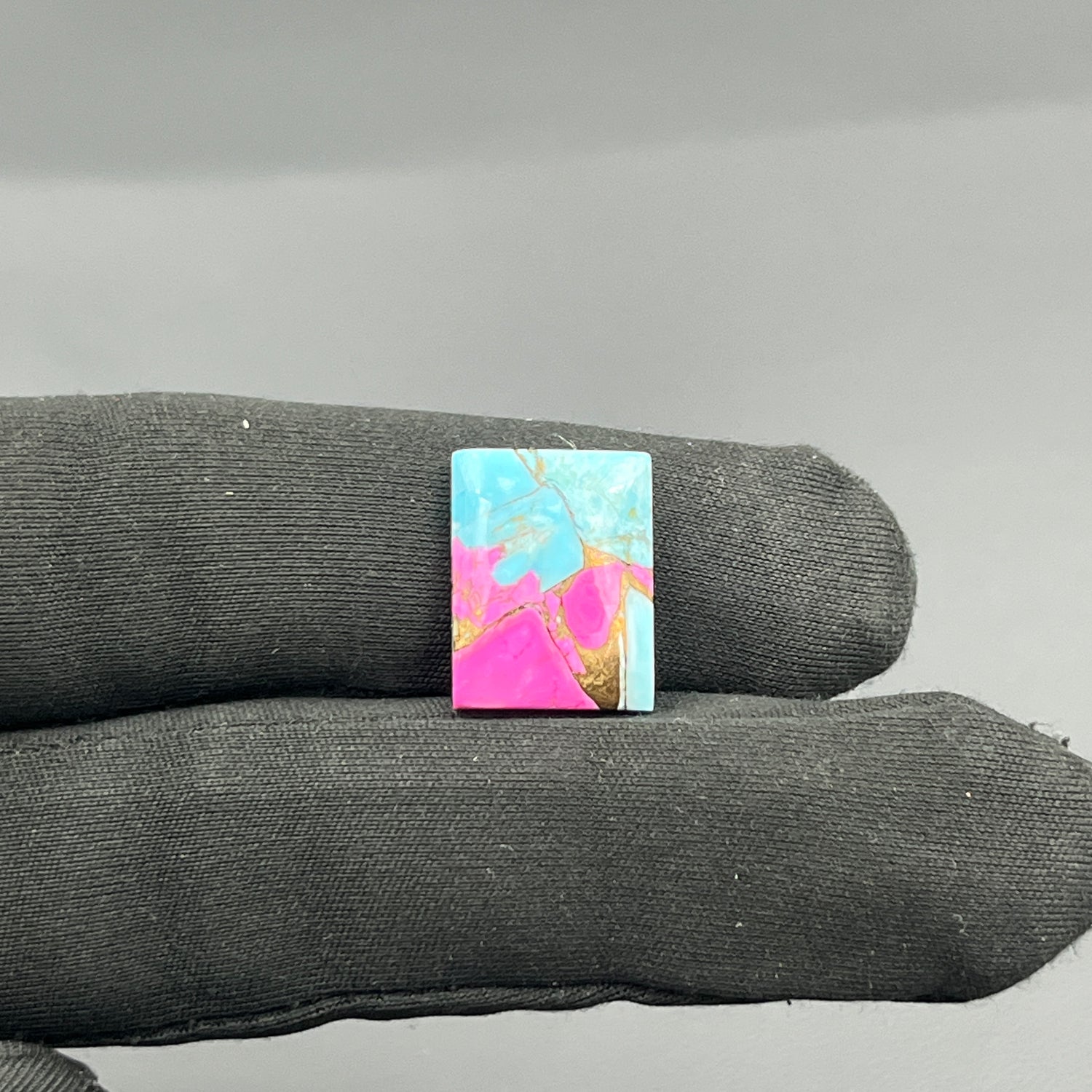 Cotton Candy Dahlia Cabochon - Baguette