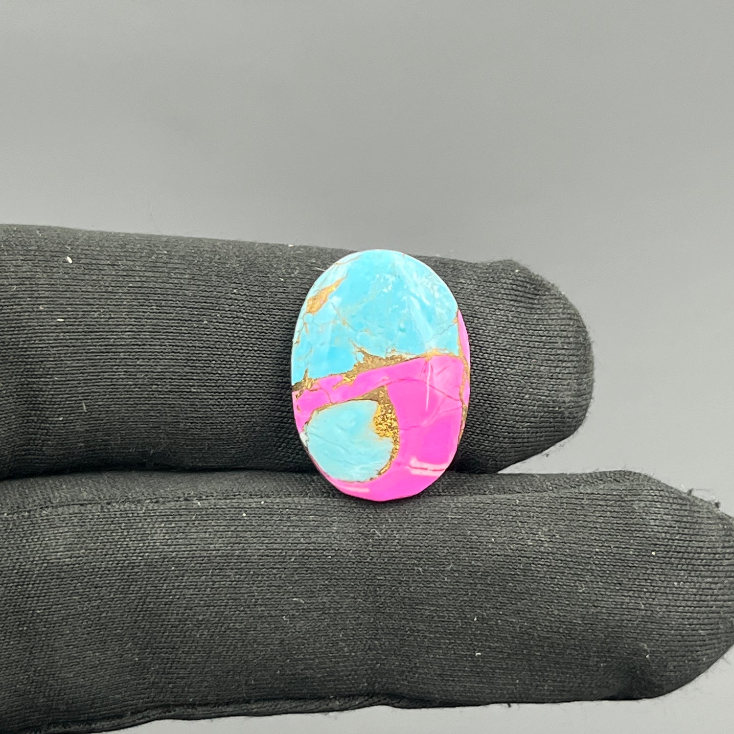 Cotton Candy Dahlia Cabochon - Oval
