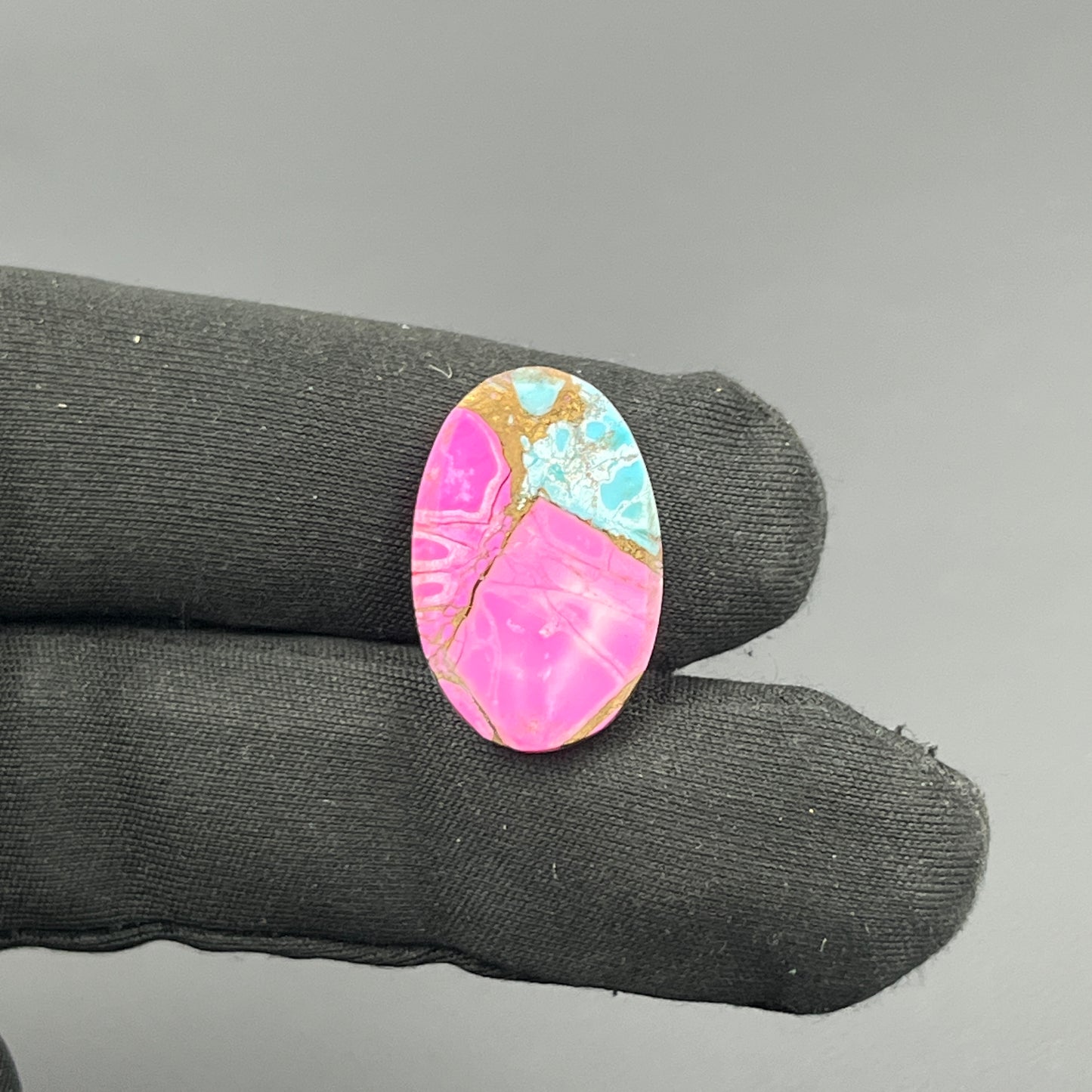 Cotton Candy Dahlia Cabochon - Oval