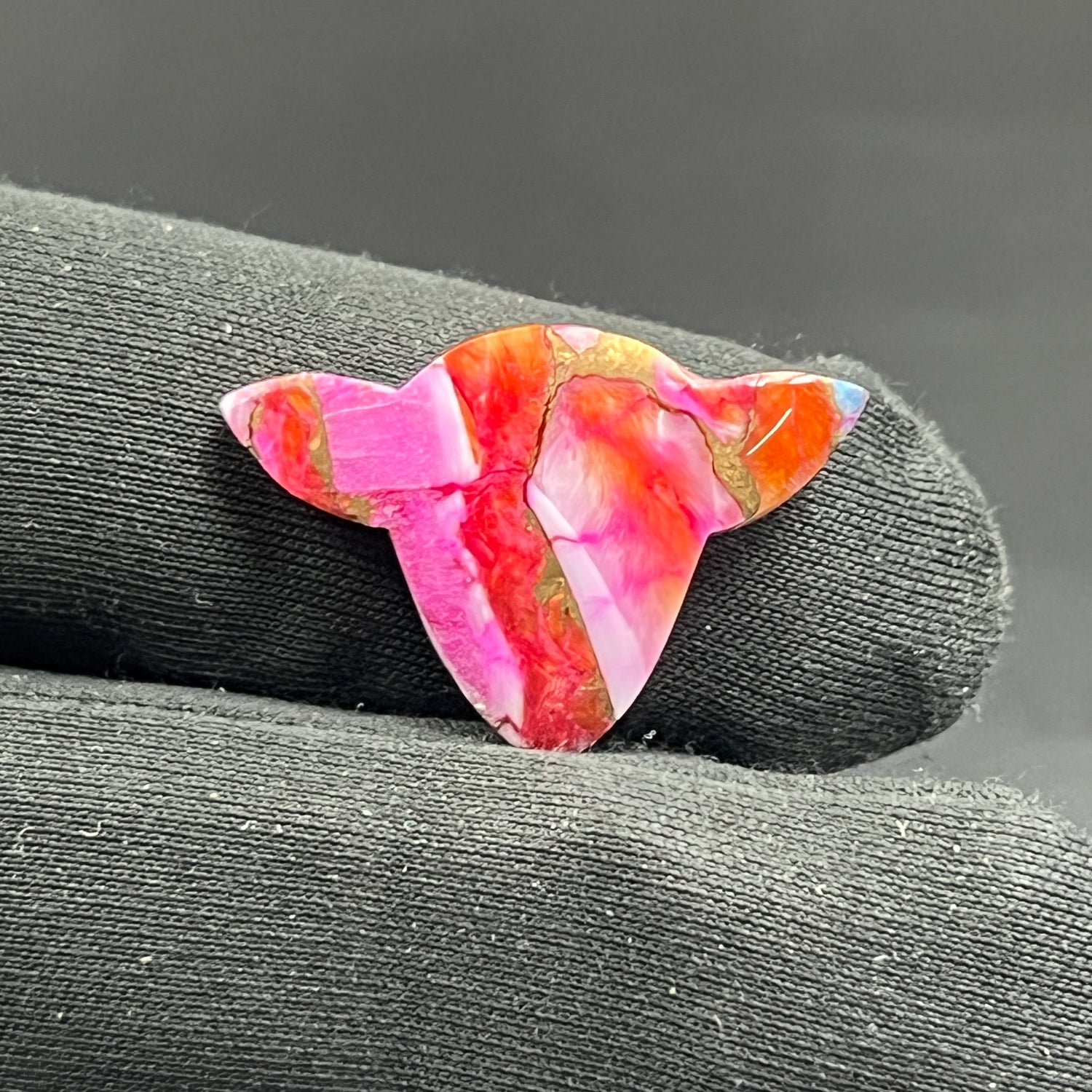 Kingman Pink Oyster Turquoise - Loose Cab - Cow Head