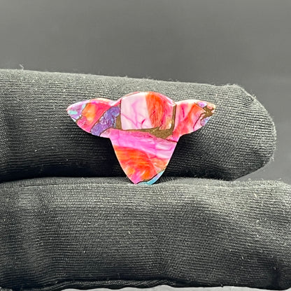 Kingman Pink Oyster Turquoise - Loose Cab - Cow Head