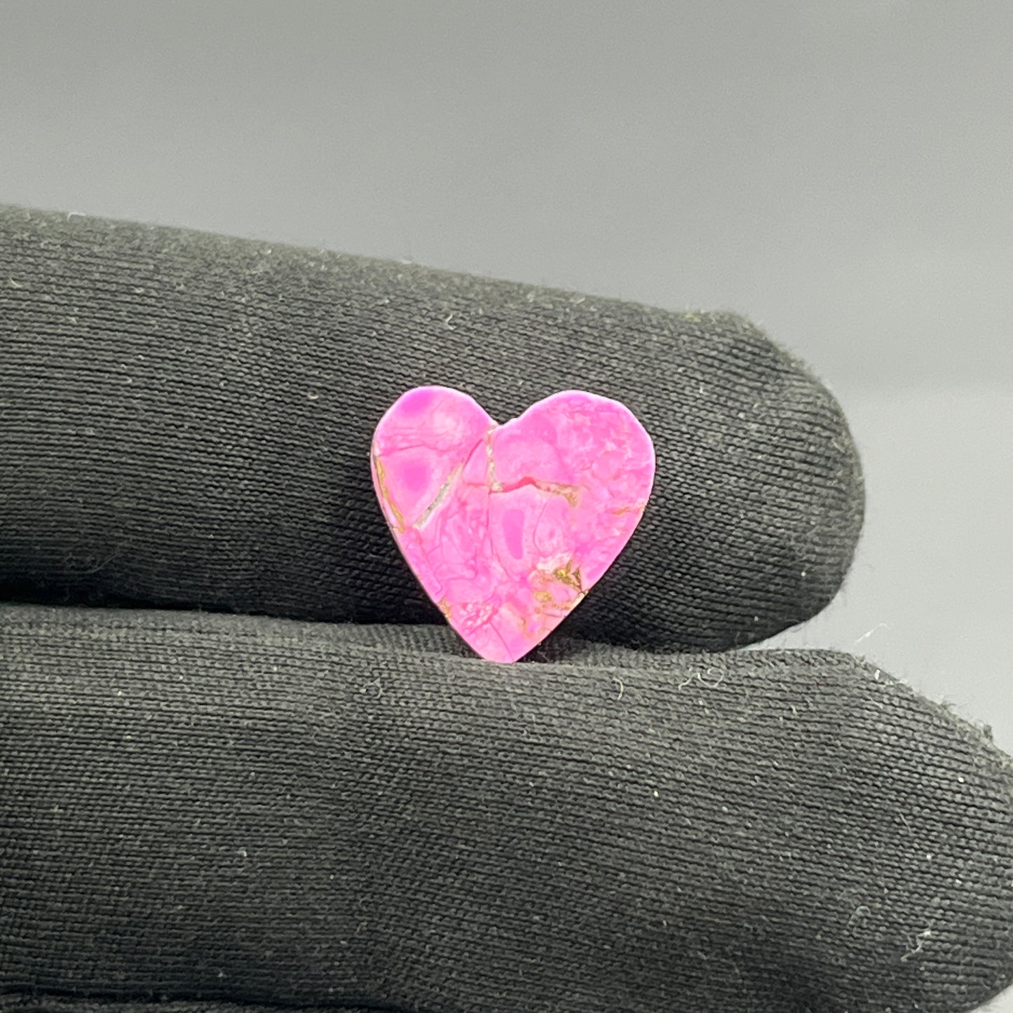 Cotton Candy Dahlia Cabochon - Heart