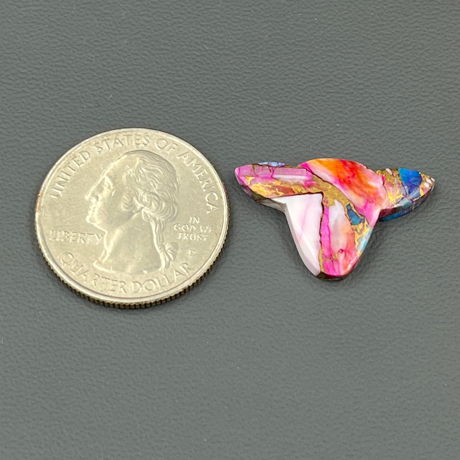 Kingman Pink Oyster Turquoise - Loose Cab - Cow Head