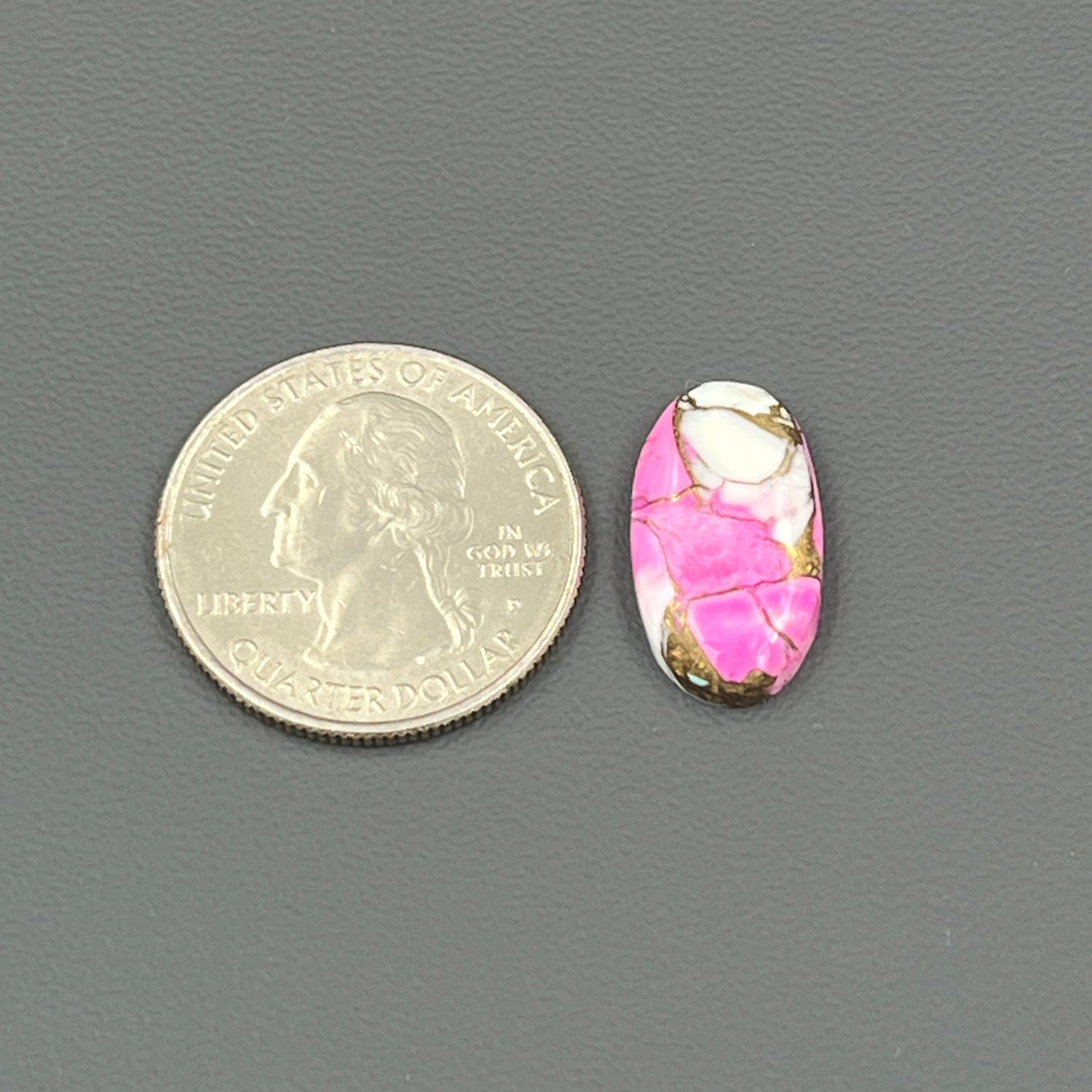 Cotton Candy Dahlia Cabochon - Oval