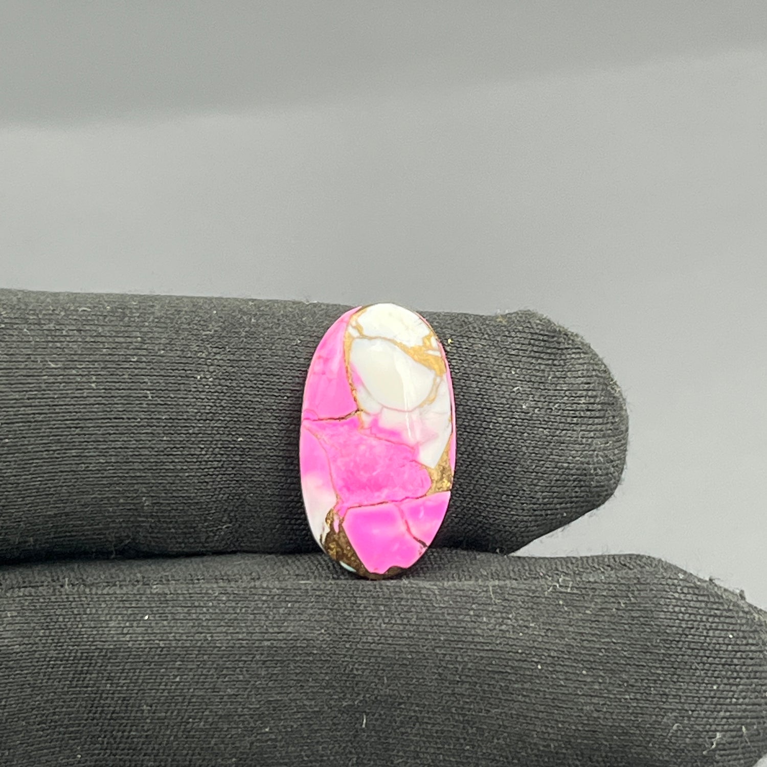 Cotton Candy Dahlia Cabochon - Oval