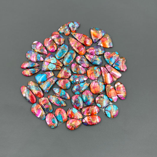 Kingman Pink Turquoise Dahlia - Matching  Pairs - Wholesale Lot - 24 Pcs
