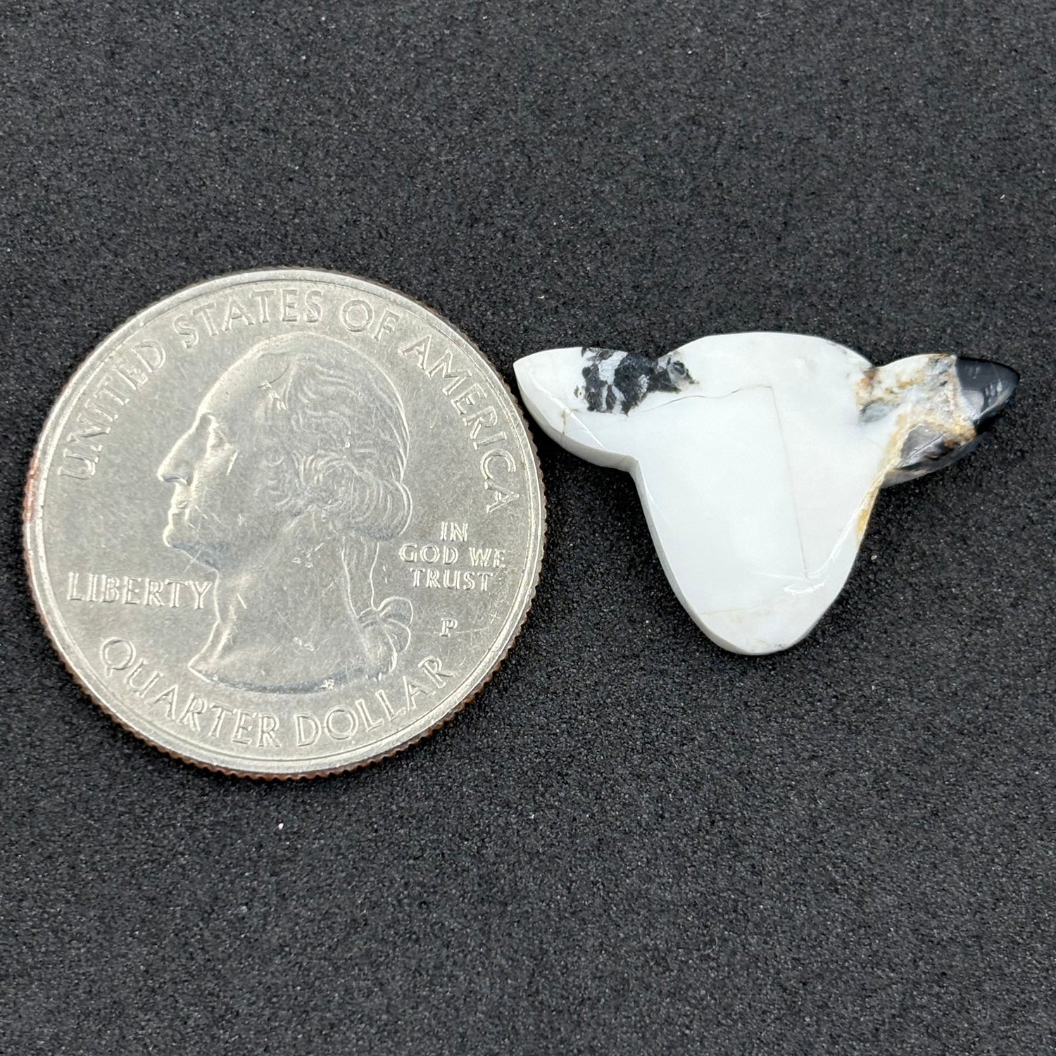 Kingman White Buffalo Turquoise - Loose Cab - Cow Head