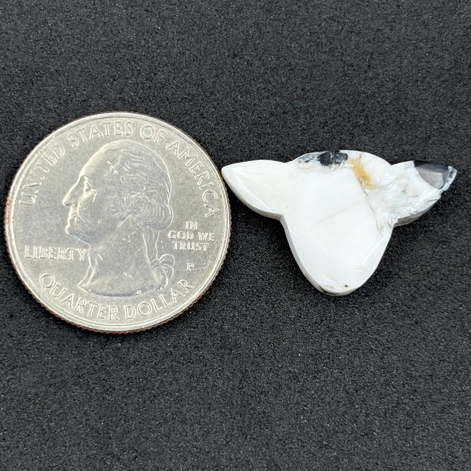 Kingman White Buffalo Turquoise - Loose Cab - Cow Head