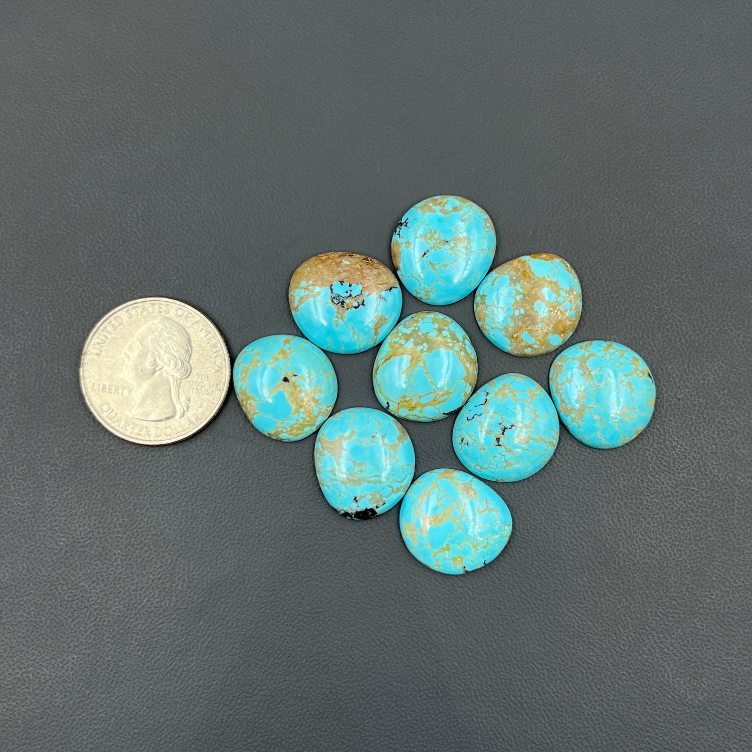 Kingman Turquoise - Wholesale Lot - 9 Pcs