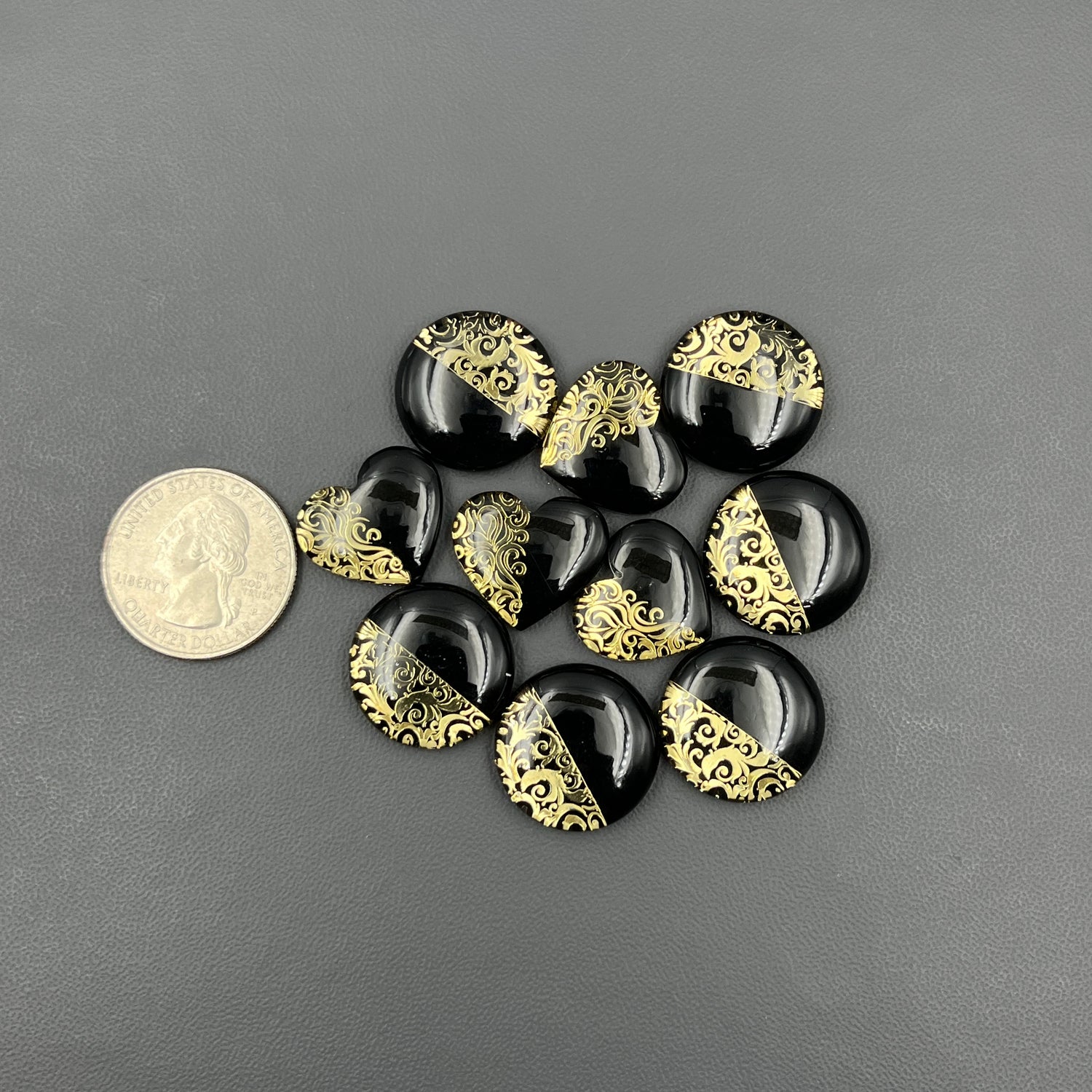 Inlay  Metal Carving- Wholesale Lot - 10 Pcs