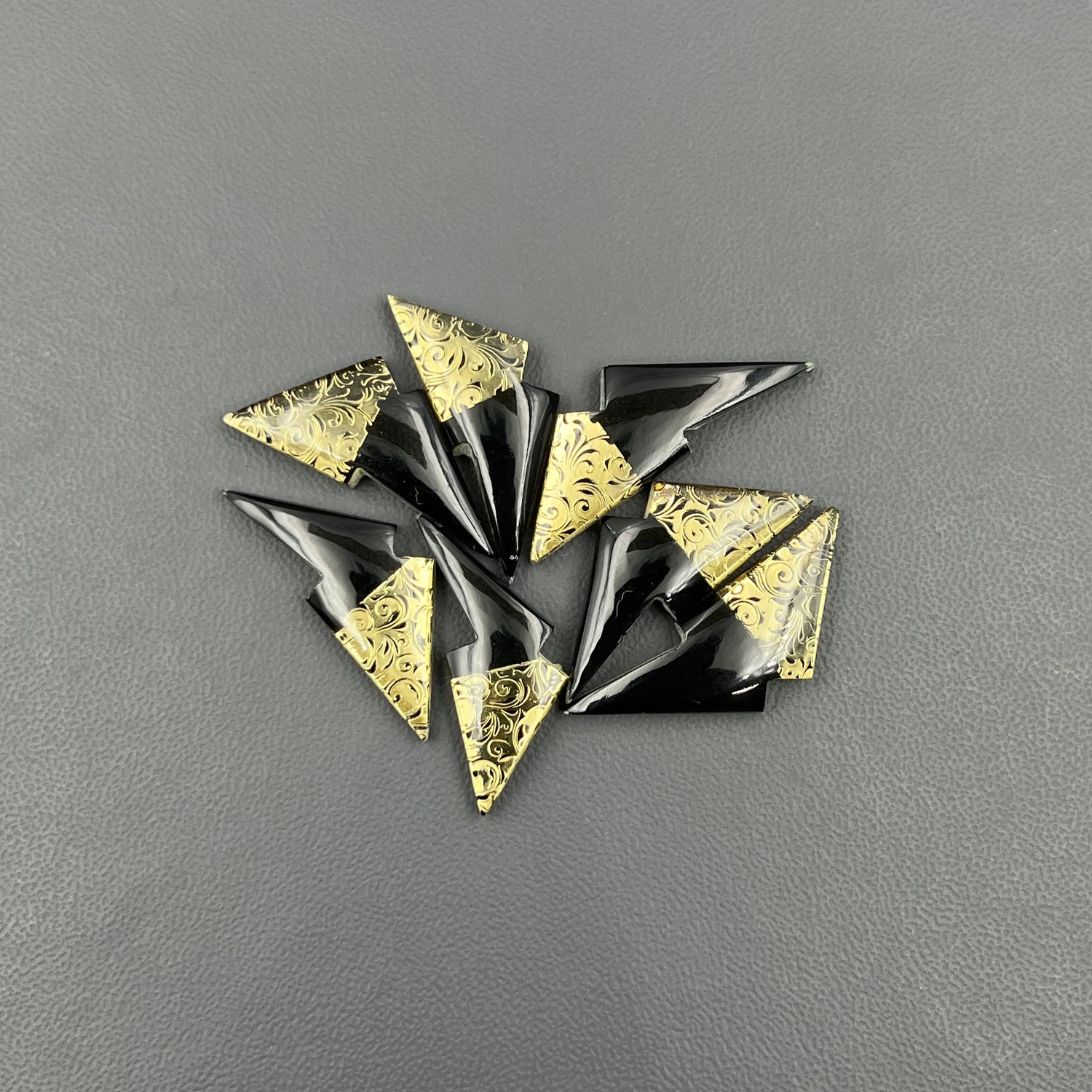 Inlay  Metal Carving- Wholesale Lot - 7 Pcs