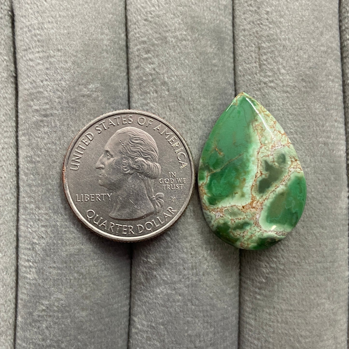 Australian Variscite Cabochon - Teardrop