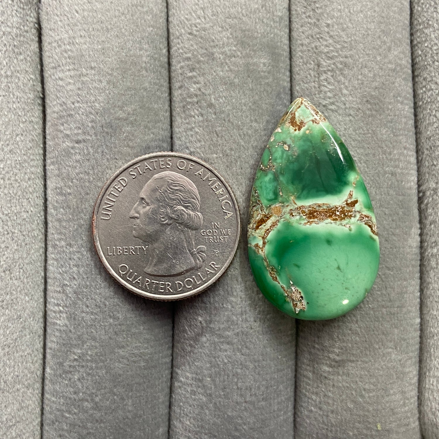 Australian Variscite Cabochon - Teardrop