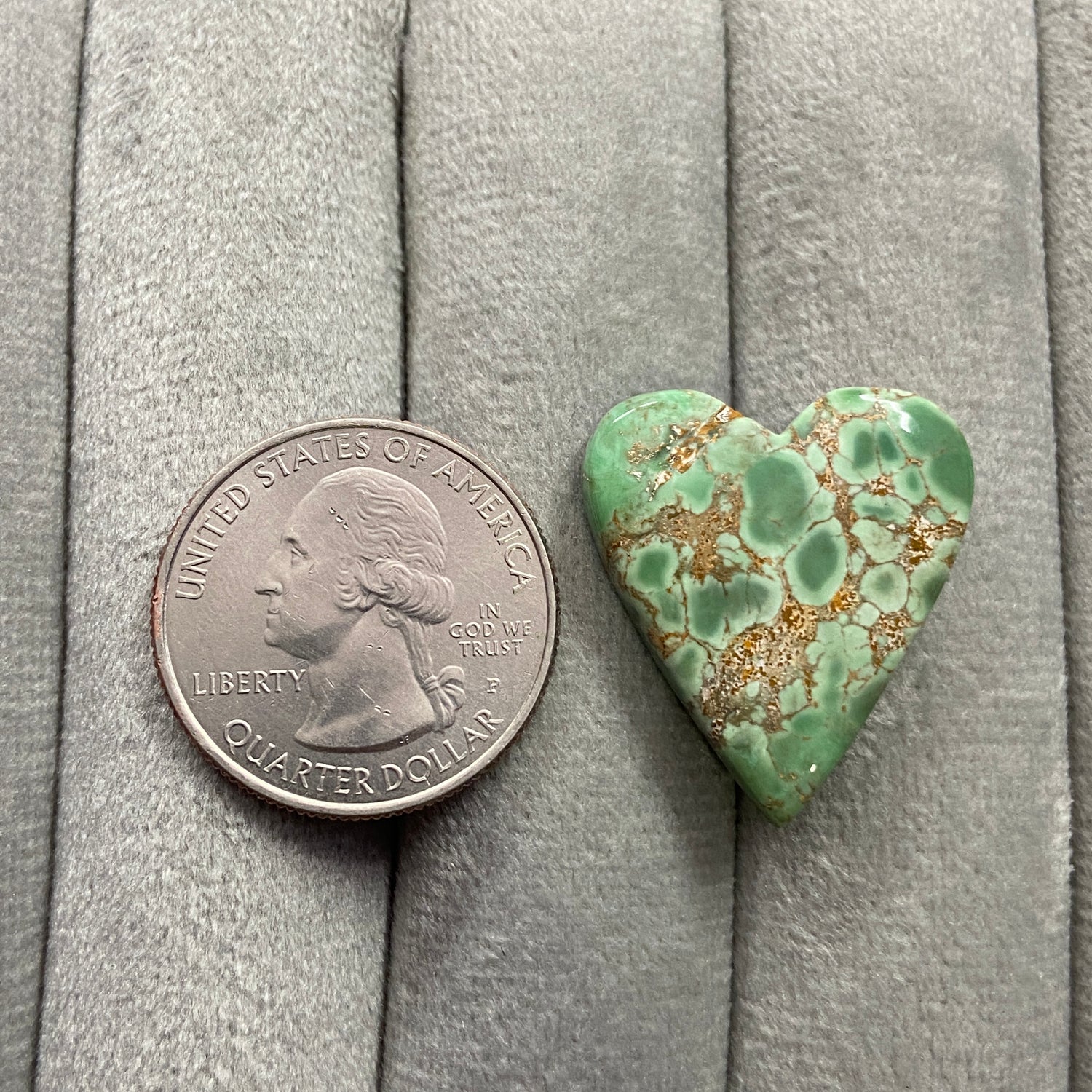 Australian Variscite Cabochon - Heart