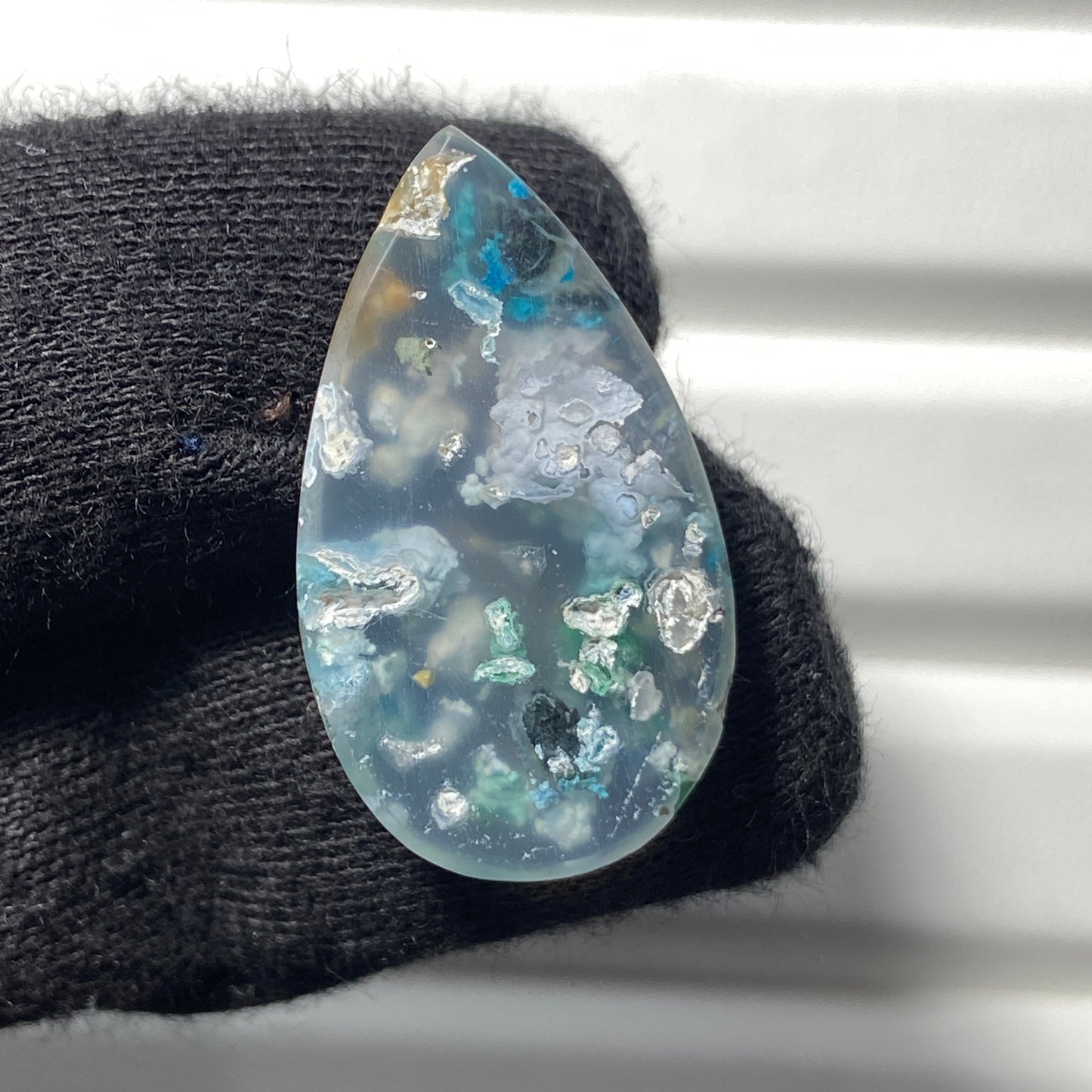 Top Quality Confetti Chrysocolla - Teardrop