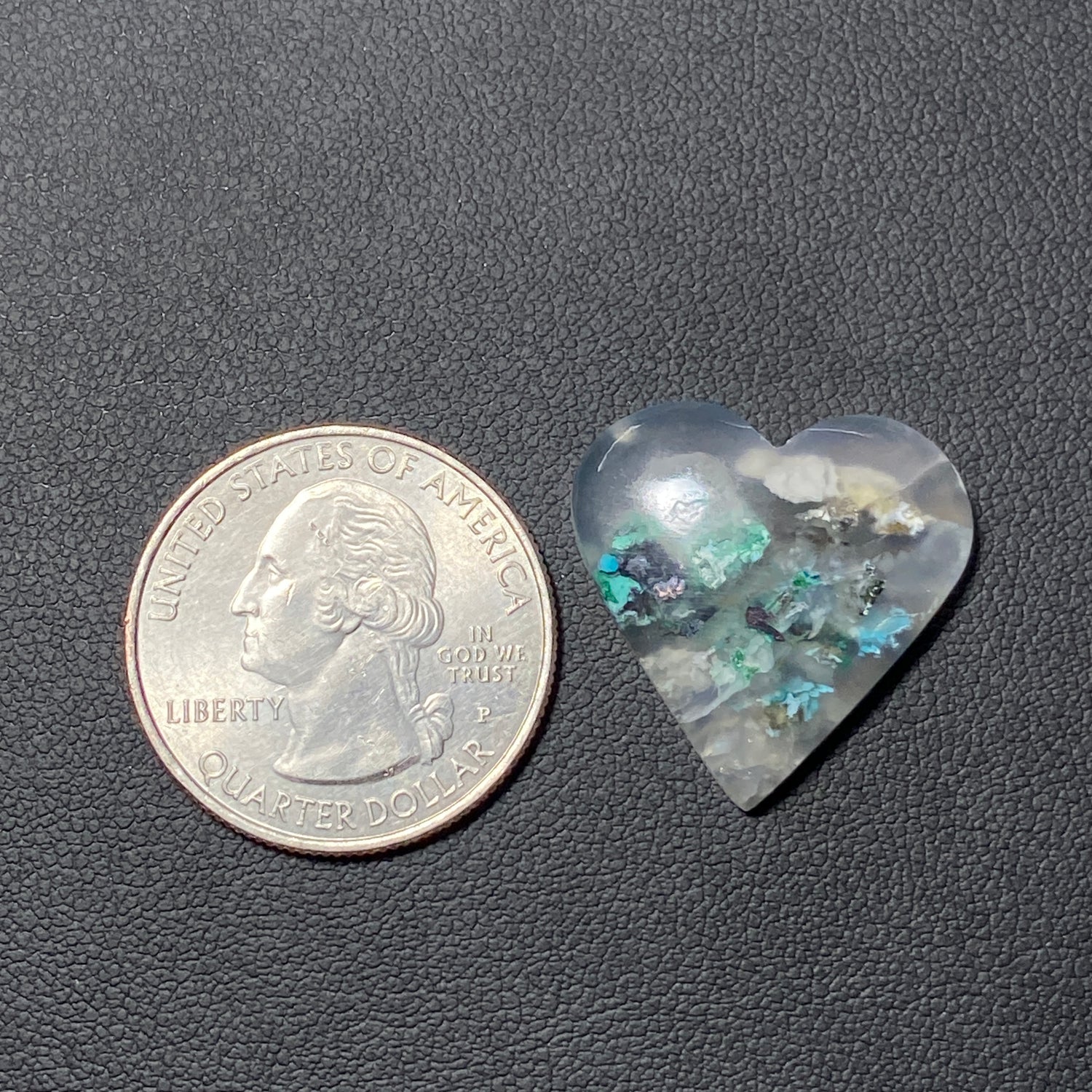 Top Quality Confetti Chrysocolla - Heart