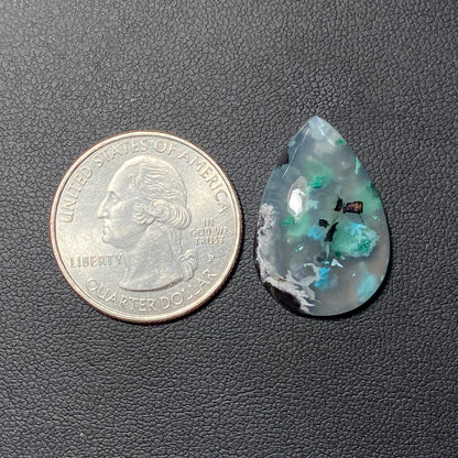 Top Quality Confetti Chrysocolla - Teardrop