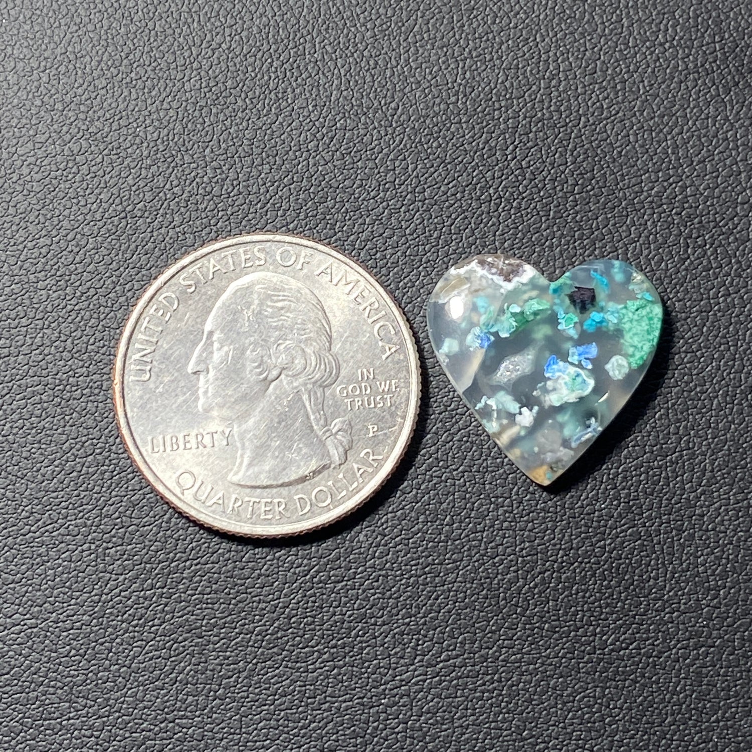Top Quality Confetti Chrysocolla - Heart